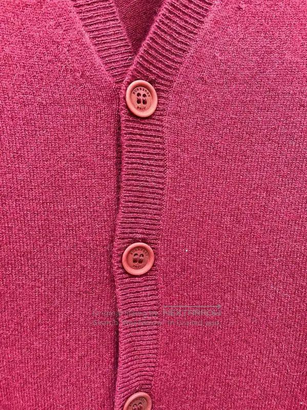 Burberry Burberry Men's Burgundy Cashmere Cardigan. Size US XS / EU 42 / 0 - 5 Thumbnail