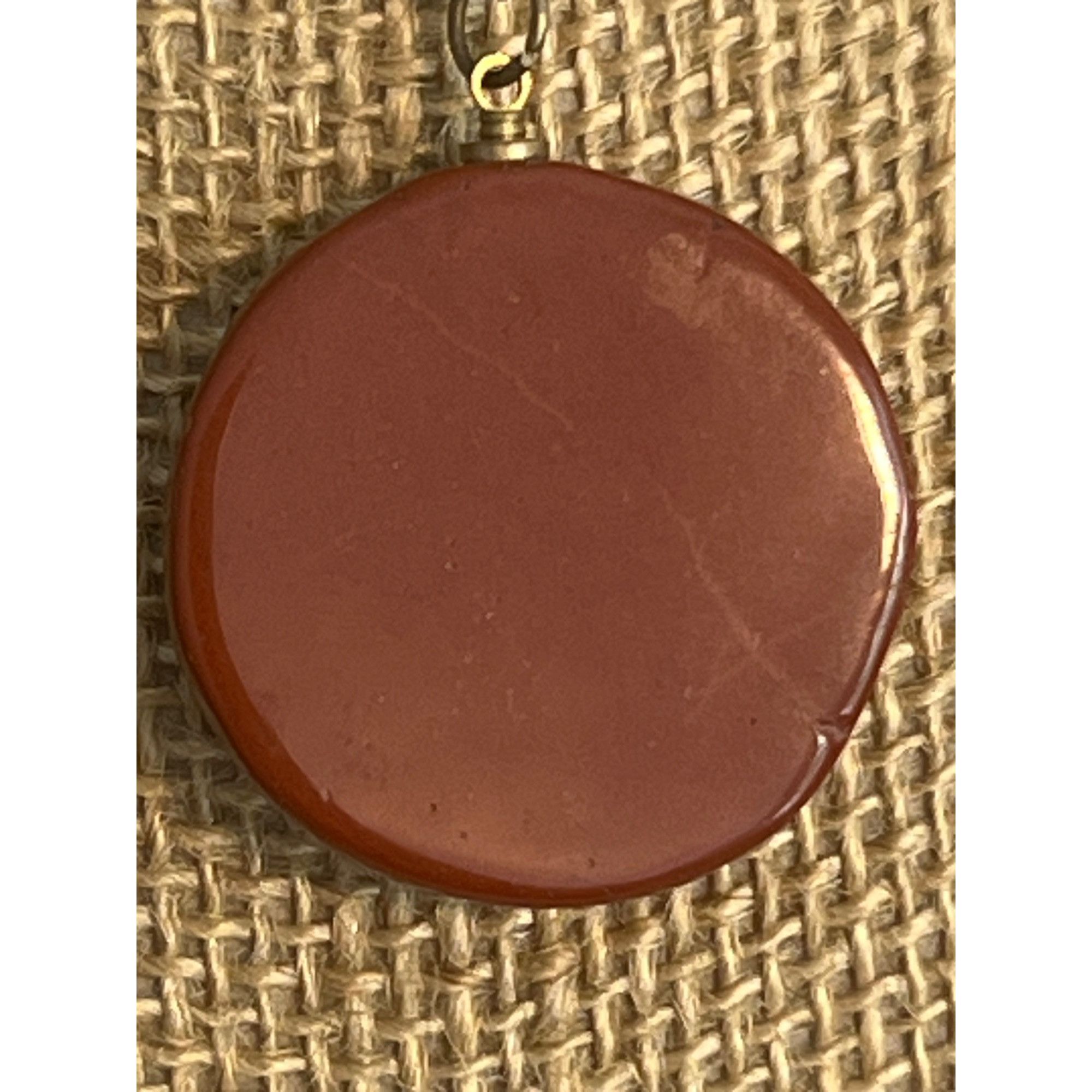 Other Root Chakra Pendant Necklace Red Jasper Gold Symbol Antique Size ONE SIZE - 3 Thumbnail