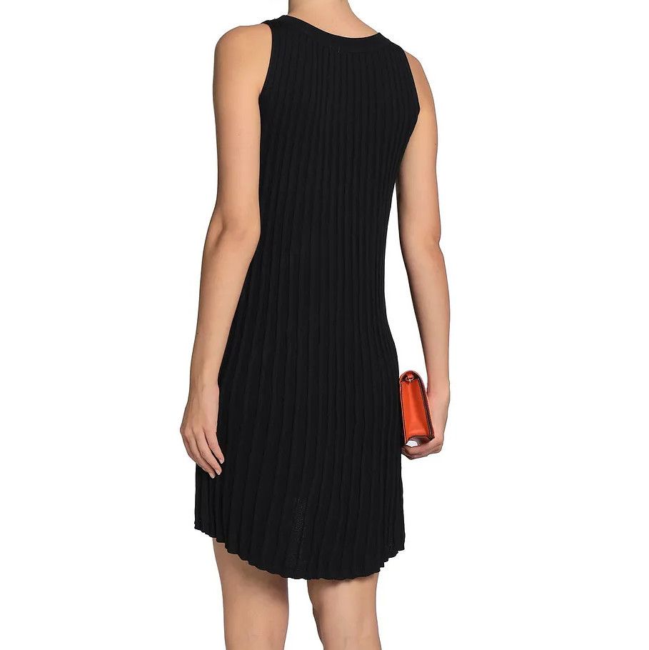 Other Raoul Ribbed Cotton-Blend Mini Black Dress MSRP $715 Size L / US 10 / IT 46 - 3 Thumbnail