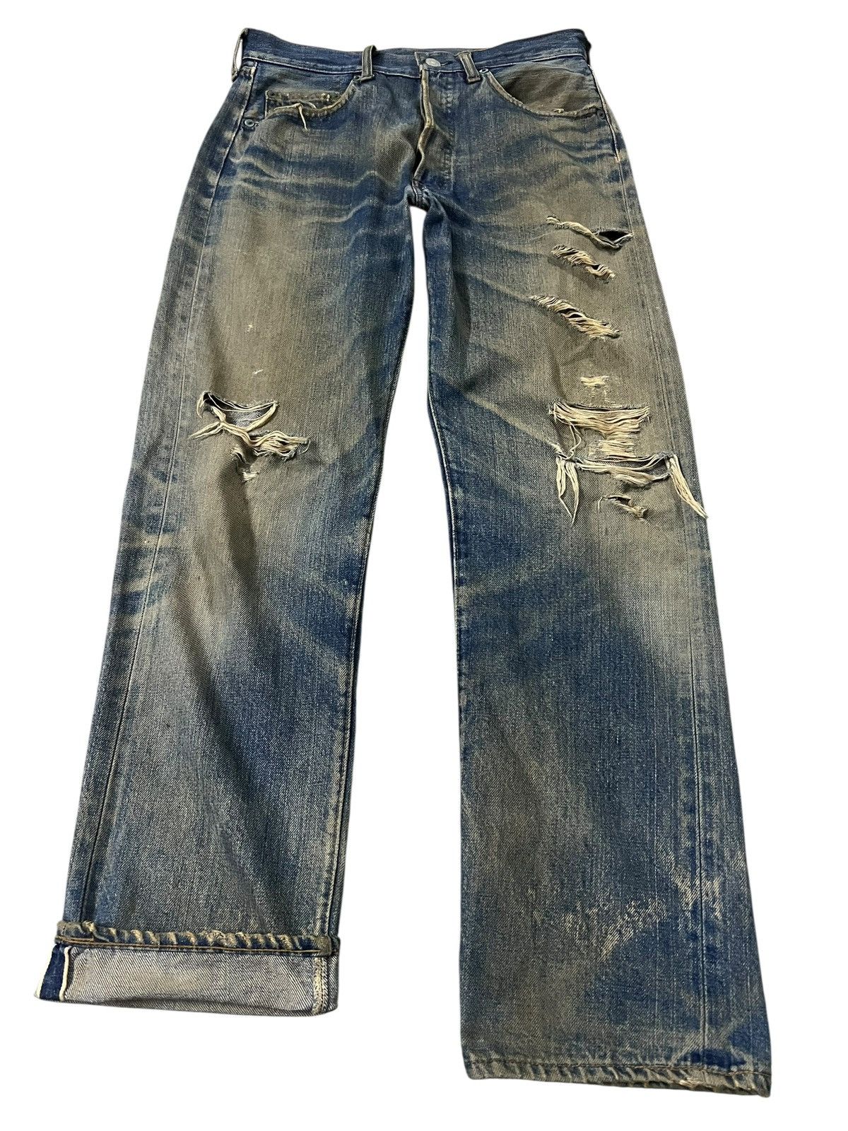 Levi's 60’s Levi’s 501 Redline #2 Selvedge Distressed Rusty Jean Size US 29 - 1 Thumbnail