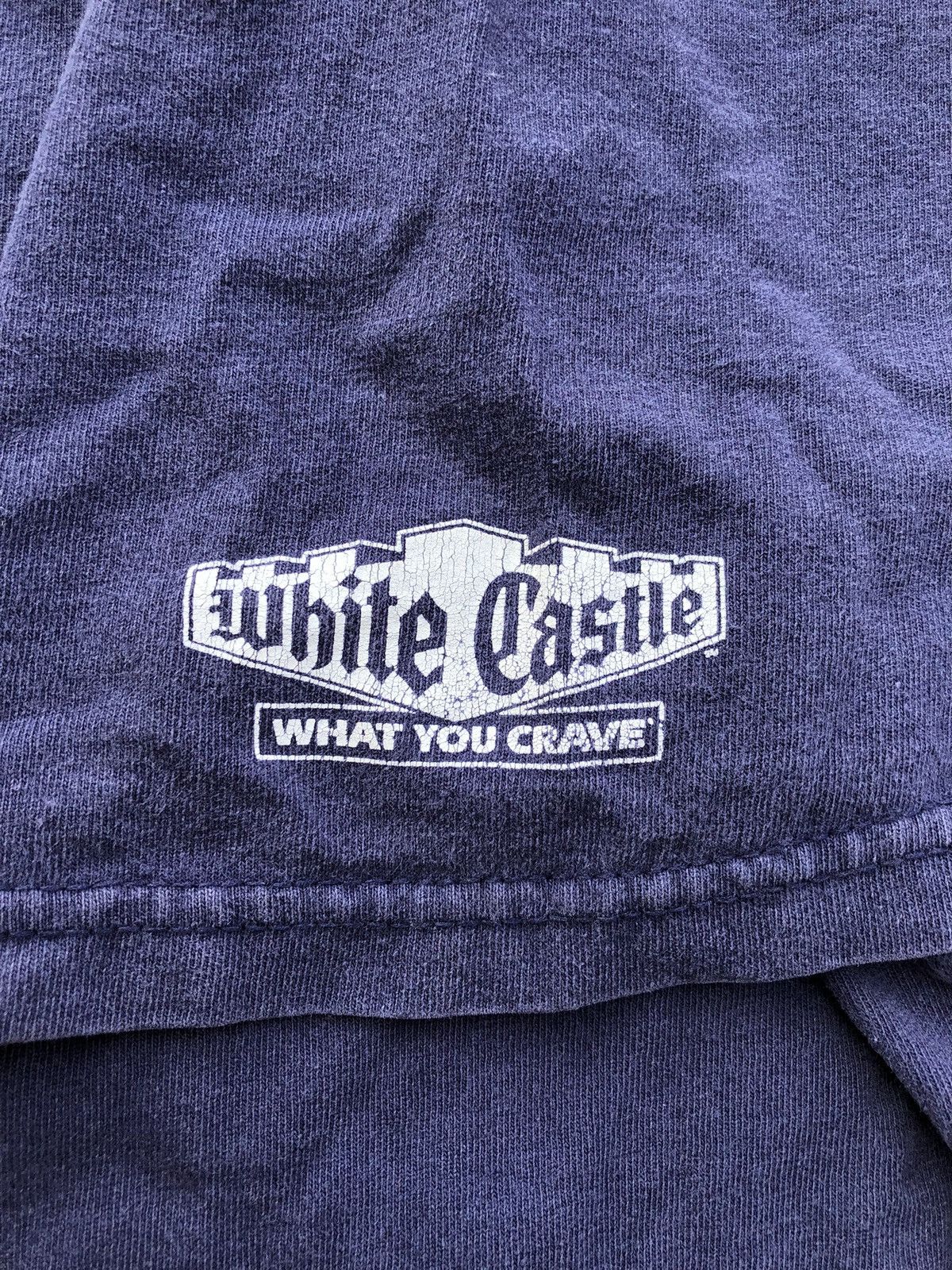 Delta Vintage 1990's White Castle Burgers Promo T-Shirt Size US XL / EU 56 / 4 - 4 Thumbnail