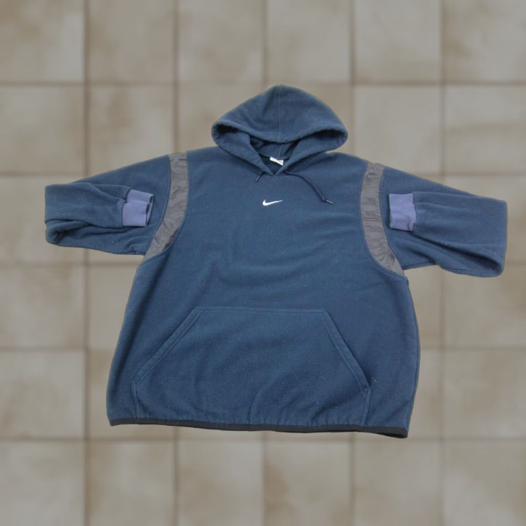 Nike Nike Center Swoosh Hoodie Men L Blue Deep Pile Fleece 90s Y2K Vintage Logo Pullover Hooded Regular Fit Mens Size US L / EU 52-54 / 3 - 1 Thumbnail