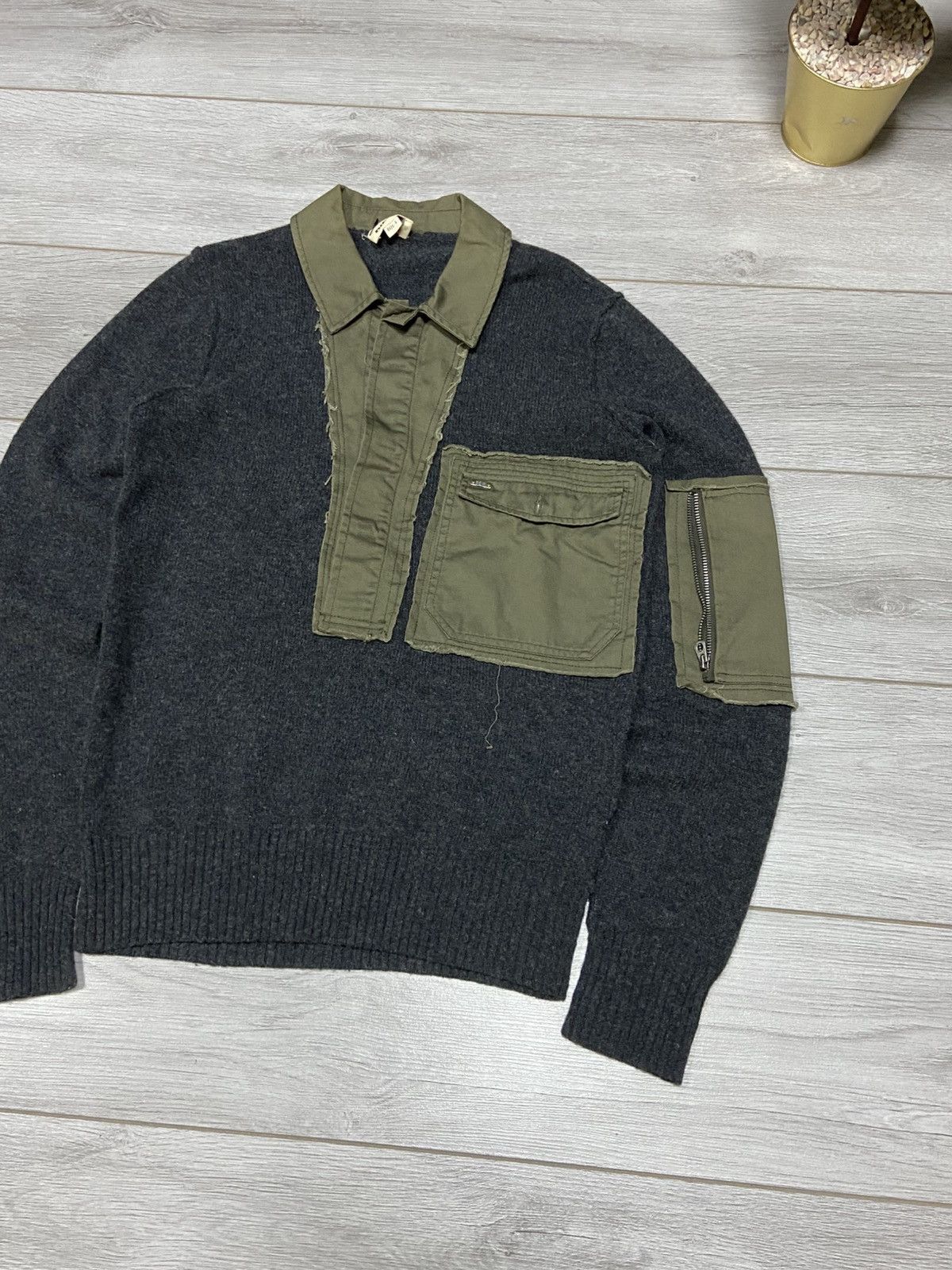 Diesel Diesel vintage wool knitted avantgarde sweater Size US L / EU 52-54 / 3 - 2 Thumbnail