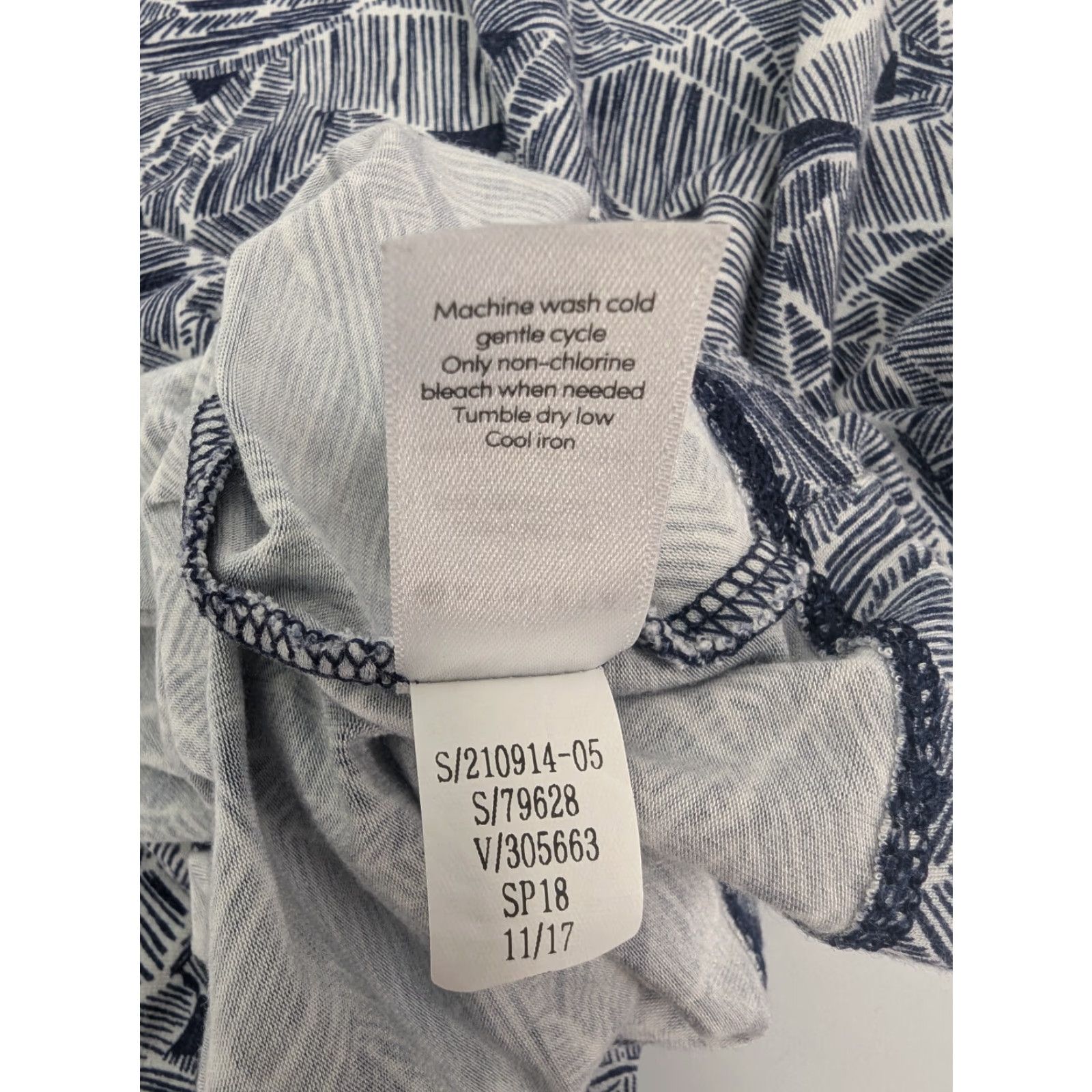 Athleta Athleta Midi Dress Womens M Blue White Strappy Sleeve Tank Dress Stretch Geometric Jersey 210914 Size M / US 6-8 / IT 42-44 - 7 Thumbnail