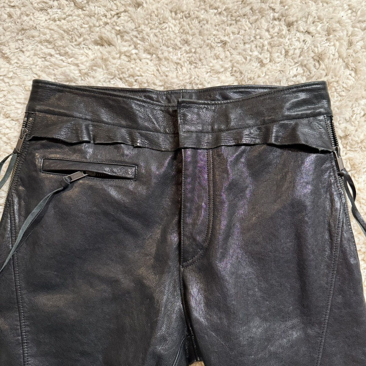 Haider Ackermann Haider Ackermann Leather Biker Pants with Tassels Size US 29 - 5 Thumbnail