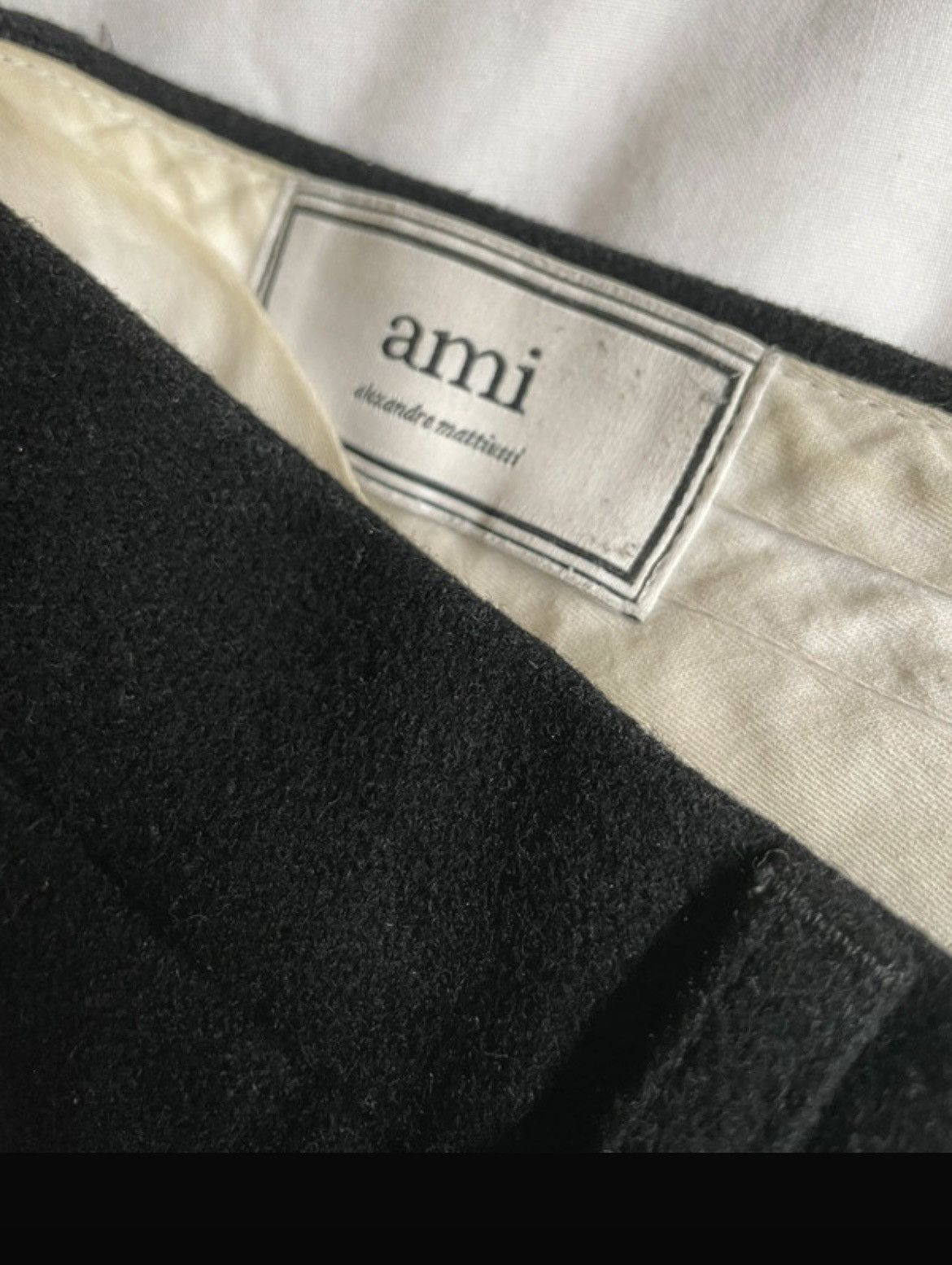 AMI AMI Black Wool Formal Trousers Size US 31 - 3 Thumbnail