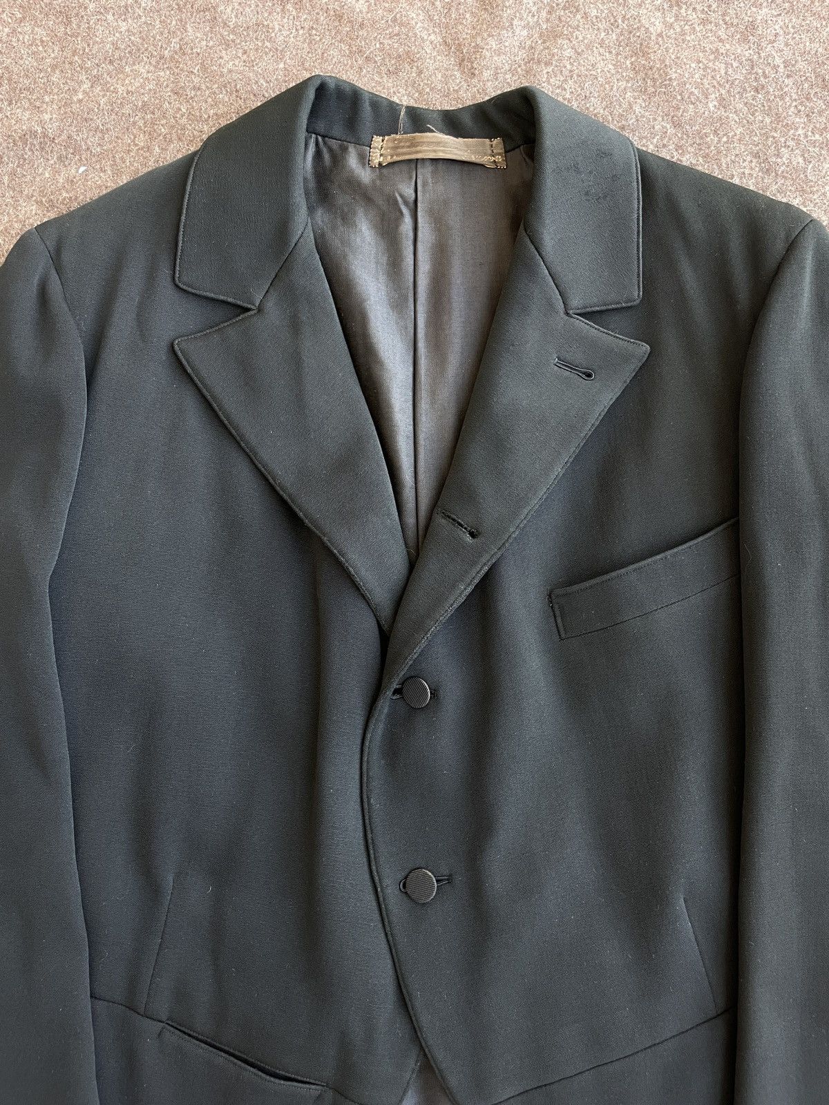 Vintage Antique 20–40s Tuxedo Blazer Size 38R - 3 Thumbnail
