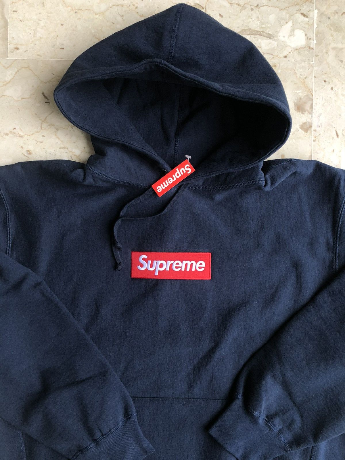 Supreme Box Logo Hoodie Blue | Grailed