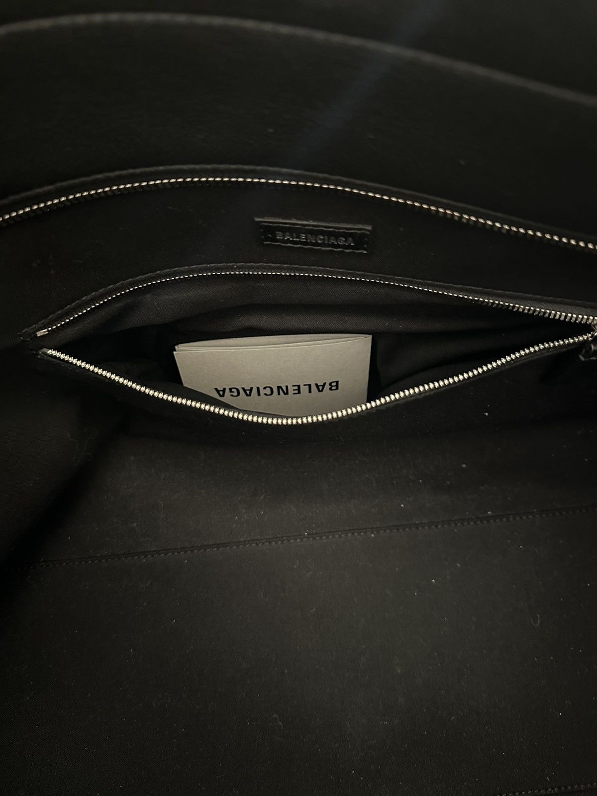 Balenciaga Balenciaga Rodeo Drive Print Tote Bag In Black Leather Size ONE SIZE - 5 Thumbnail