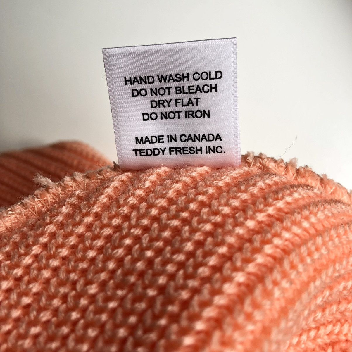 Teddy Fresh Teddy Fresh Beanie PEACH Size ONE SIZE - 5 Thumbnail
