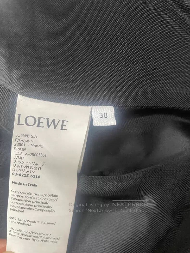 Loewe Loewe Textured Single-Breasted Loose Fit Jacket with Front Size XS / US 0-2 / IT 36-38 - 7 Thumbnail