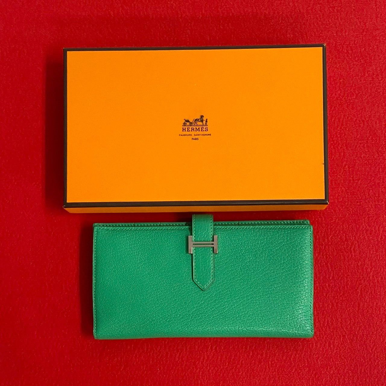 Hermes Hermes Wallet Green Leather Size ONE SIZE - 1 Thumbnail