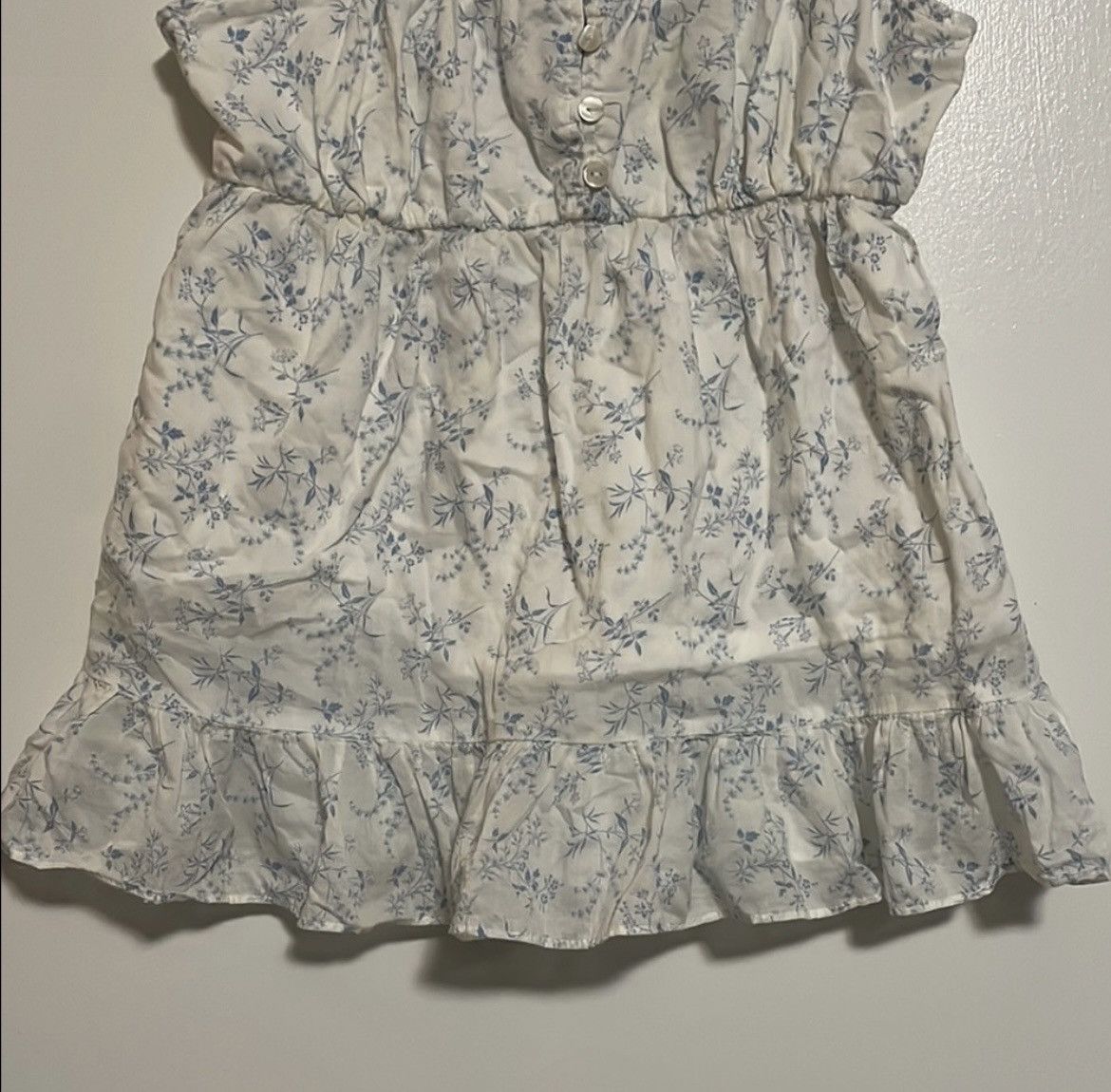 Gap GAP White and Blue Ruffled Camisole Size M / US 6-8 / IT 42-44 - 3 Thumbnail