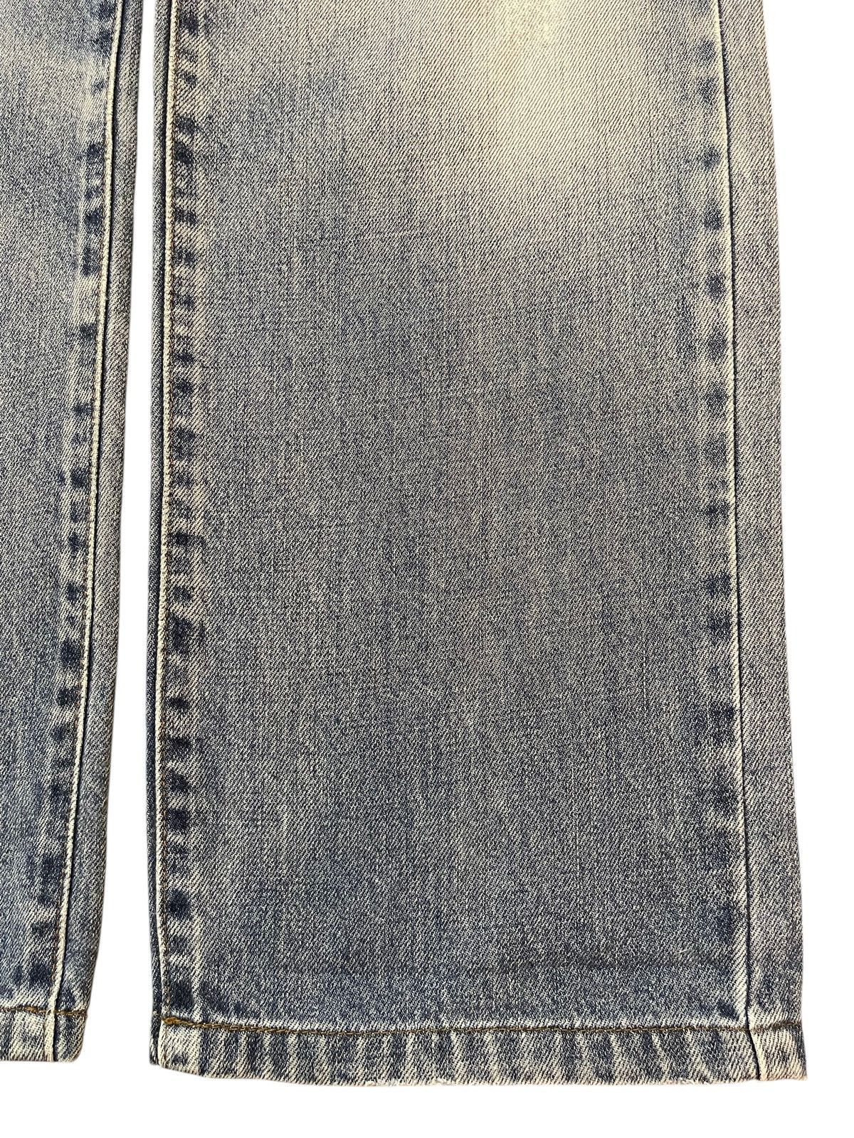 Edwin Vintage Edwin 405 Blue Wash Faded Distressed Baggy Jeans Size US 31 - 8 Thumbnail