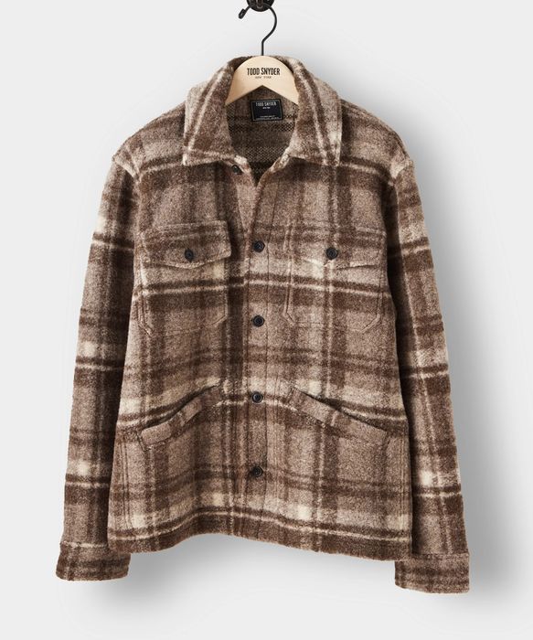 Todd Snyder Todd Snyder Wool Blend Ranger Jacket Brown Plaid - L - NWT ...