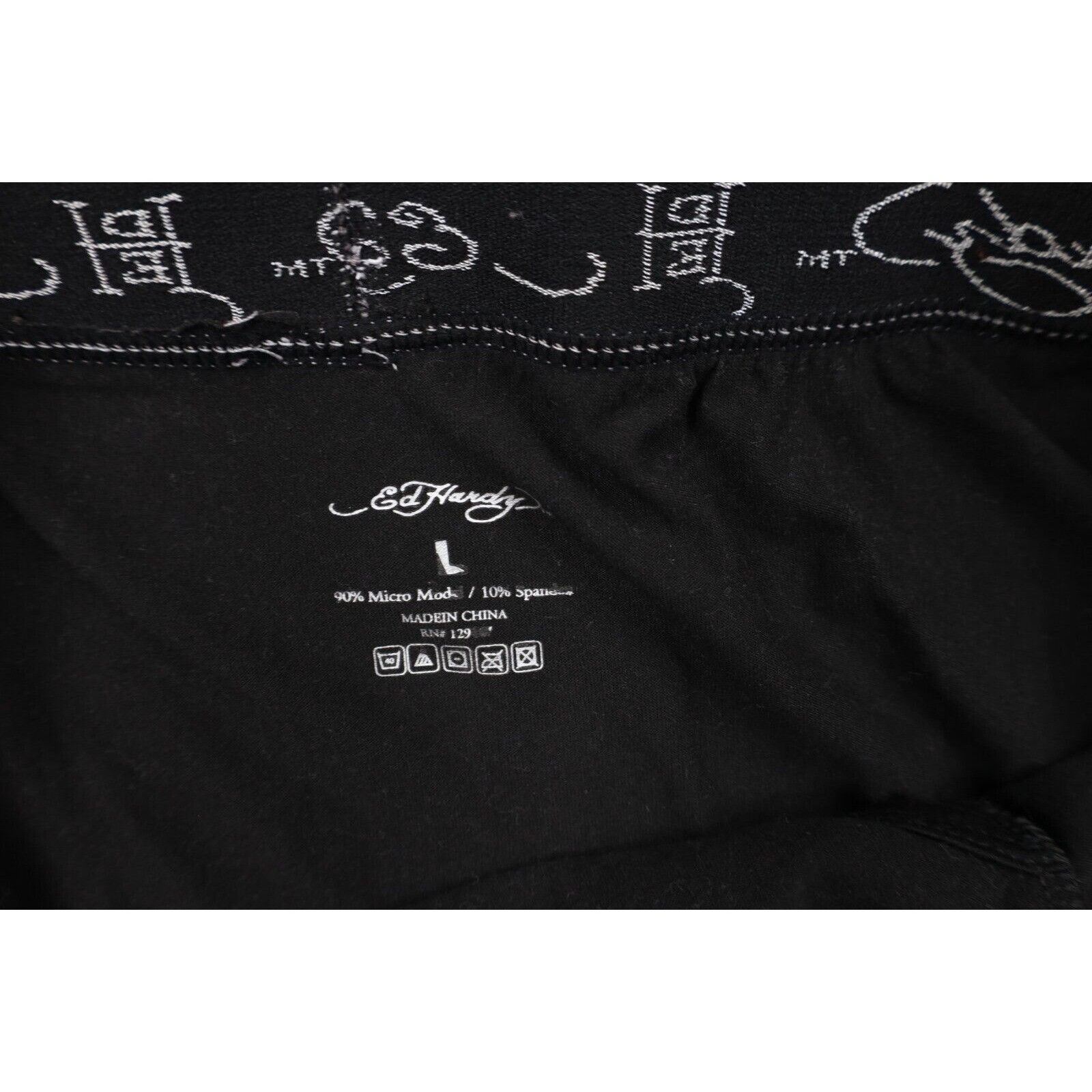 Ed Hardy × Vintage Vintage Ed Hardy Tattoo Tiger Boxer Briefs Underwear Size 36 - 6 Thumbnail