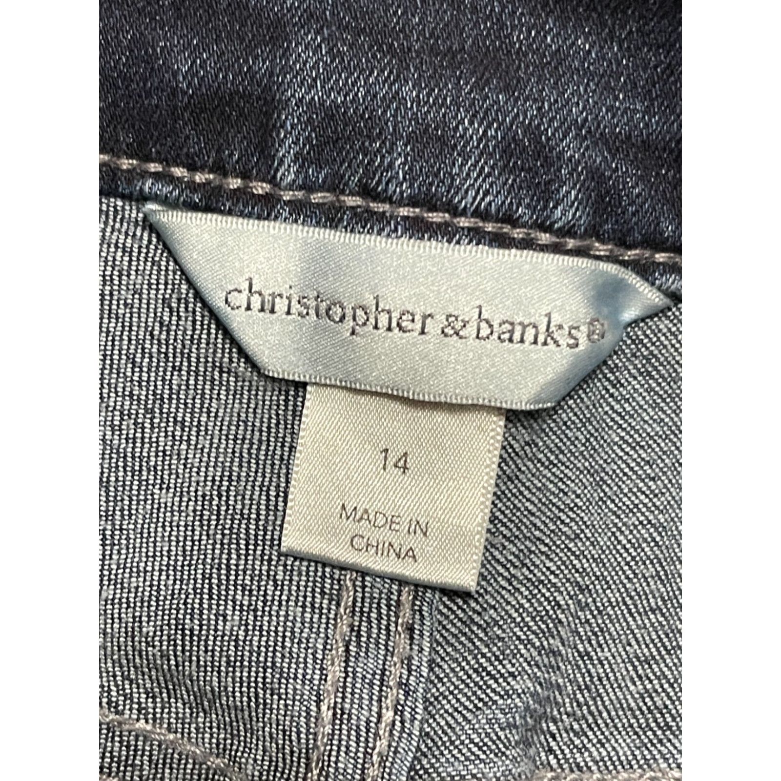 Vintage Christopher & Banks Jeans Women's Size 14 Blue Denim Bootcut Pockets Size 36" / US 14 / IT 50 - 4 Thumbnail