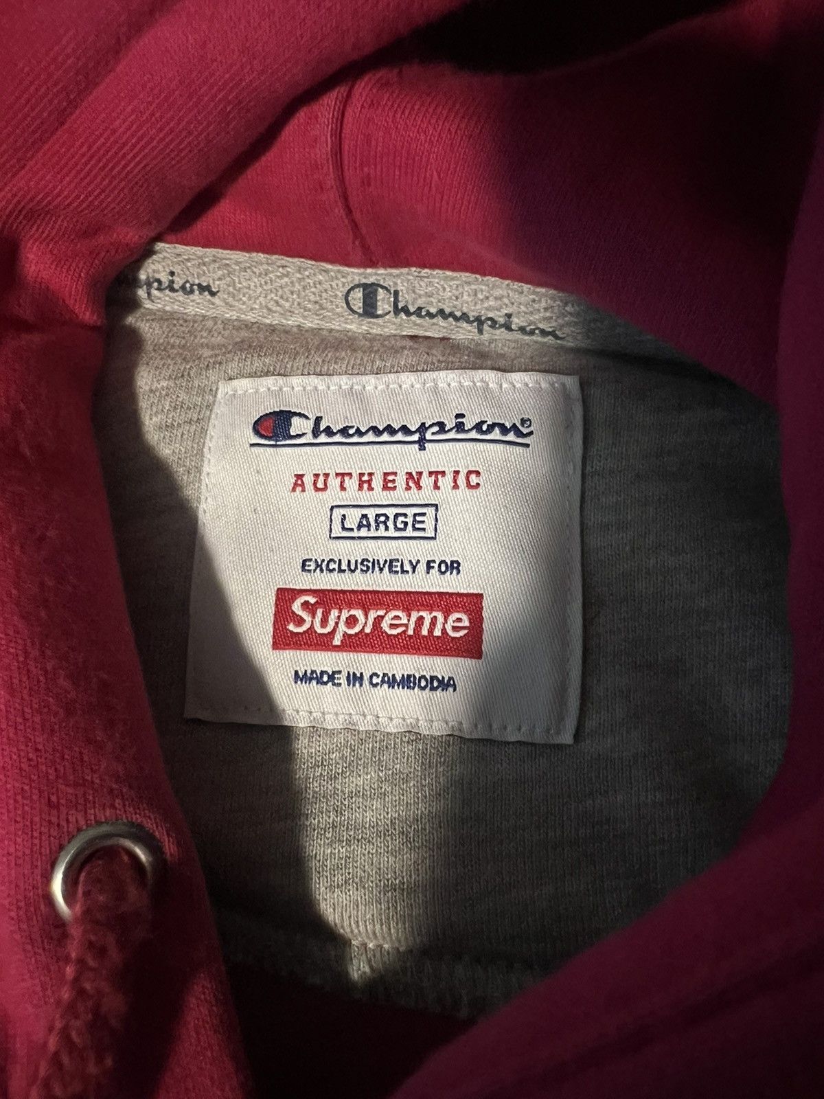 Champion × Supreme Supreme X Champion Hoodie Size US L / EU 52-54 / 3 - 4 Thumbnail