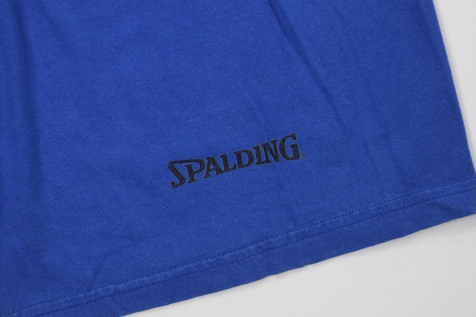 Vintage Vintage 90s Spalding Basketball Spell Above Knee Shorts Blue Size US 30 / EU 46 - 5 Thumbnail
