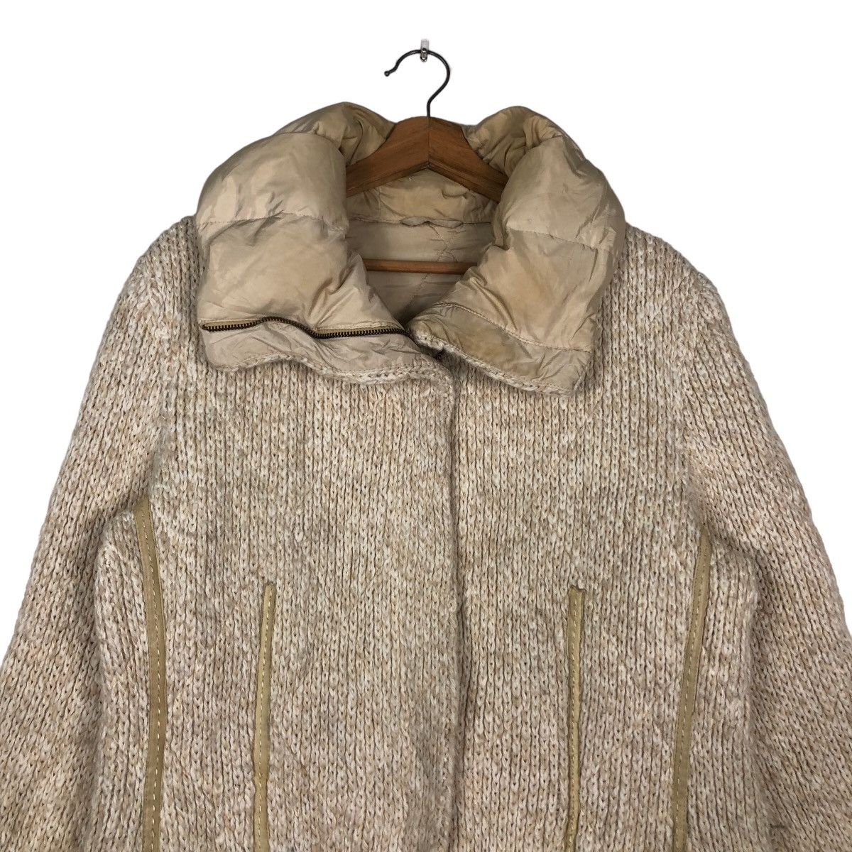 Vintage 🔥Vintage Quilted Knit Jacket Visconf Made in Italy Ry Zip Size US M / EU 48-50 / 2 - 3 Thumbnail