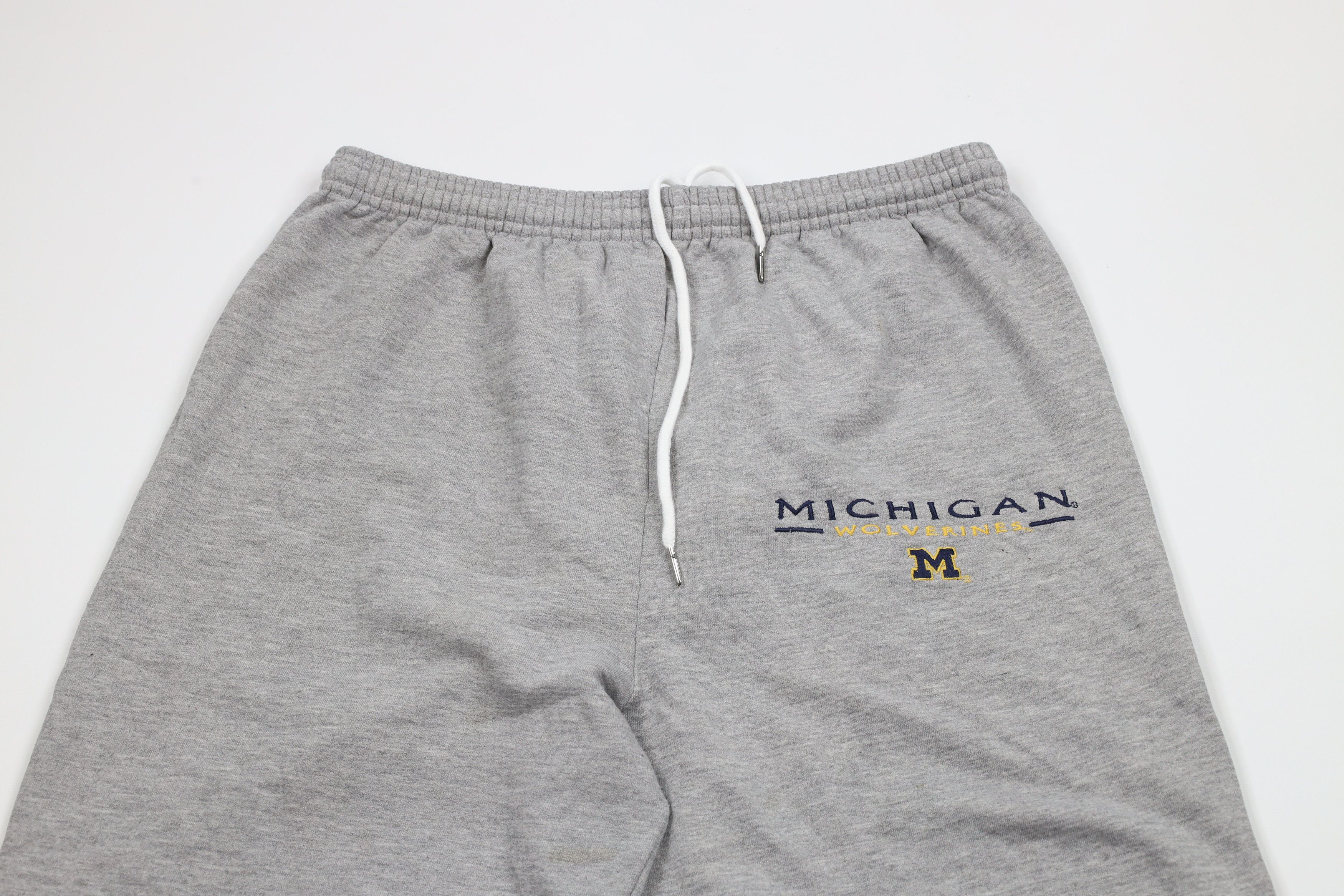 Vintage Vintage 90s University of Michigan Sweatpants Joggers Gray Size US 36 / EU 52 - 2 Thumbnail