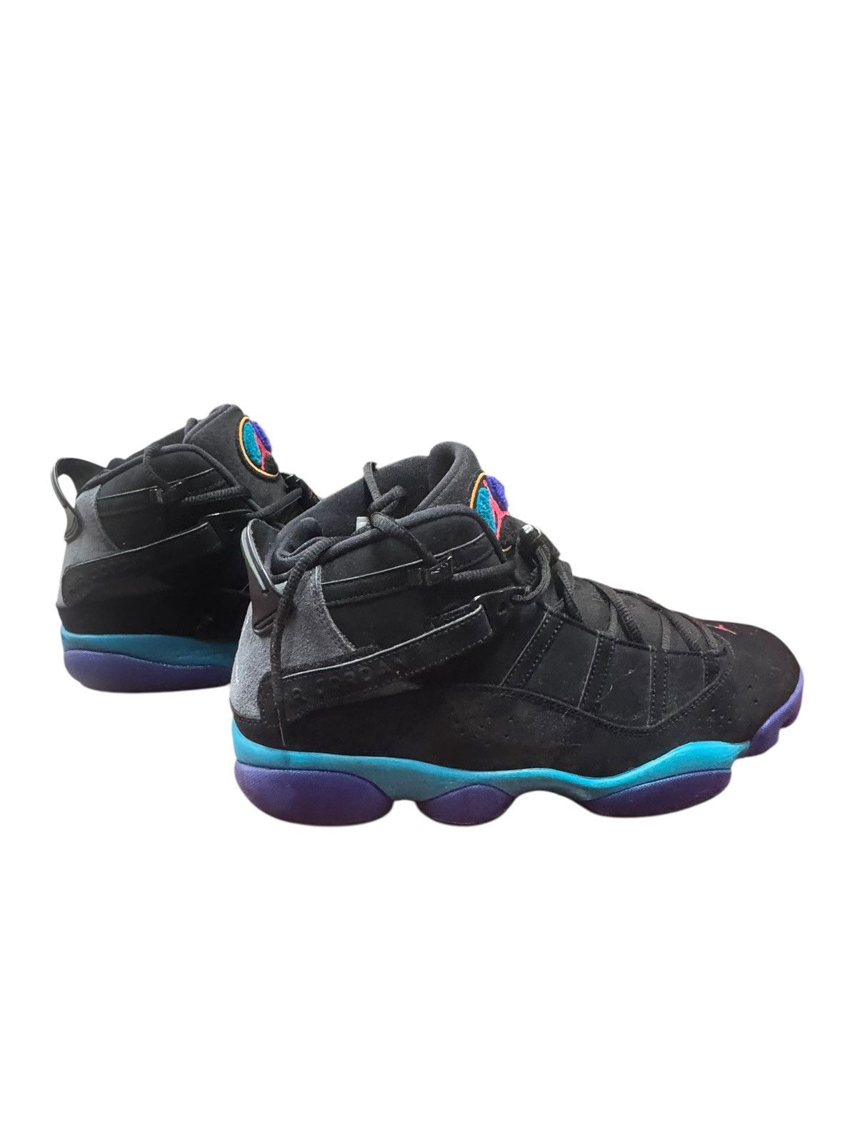 Jordan Brand Nike Jordan 6 Rings Aqua Black Red Flint Grey Mens Sz 13 Size US 13 / EU 46 - 5 Thumbnail
