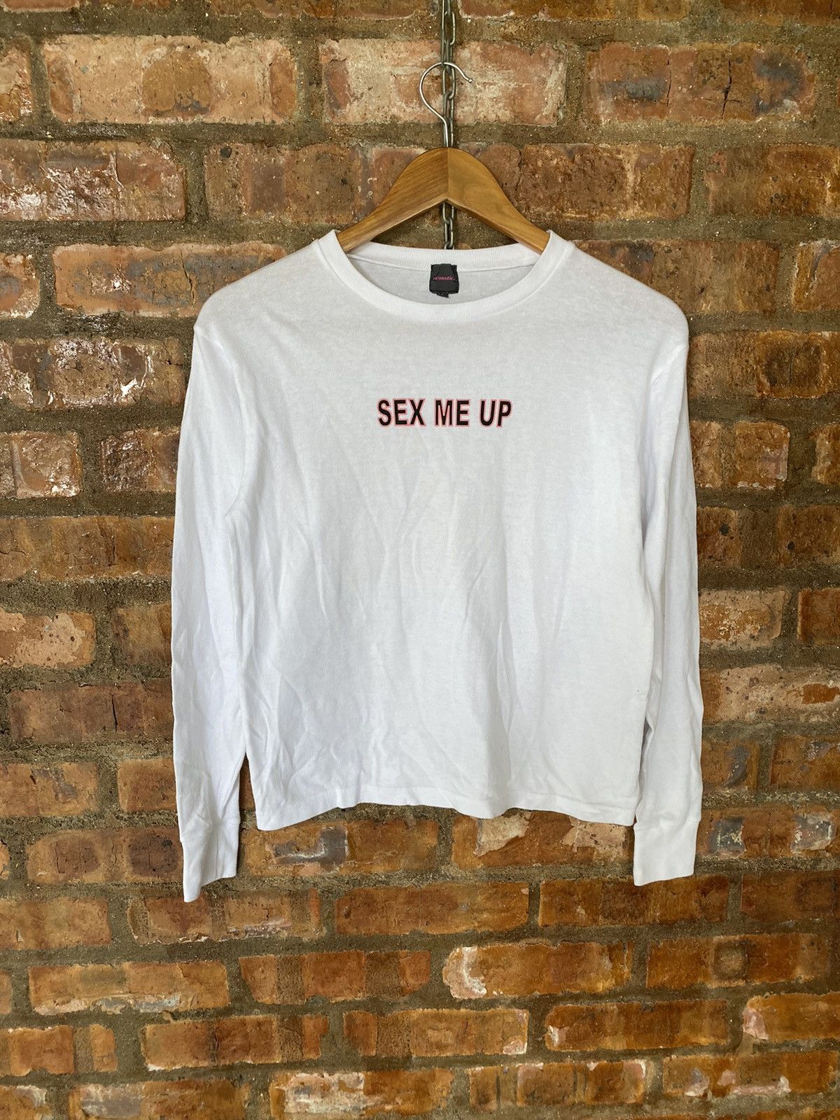 Japanese Brand 1990s Acoustic Japan SEX ME UP crop shirt Size S / US 4 / IT 40 - 2 Thumbnail