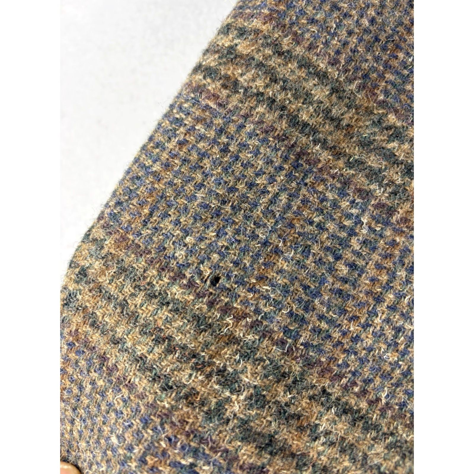 Pendleton VINTAGE Pendleton Blazer Sport Coat Jacket Men's 42 Brown Plaid Wool 90s Regular Tweed 2 Piece Mens Size 42R - 3 Thumbnail