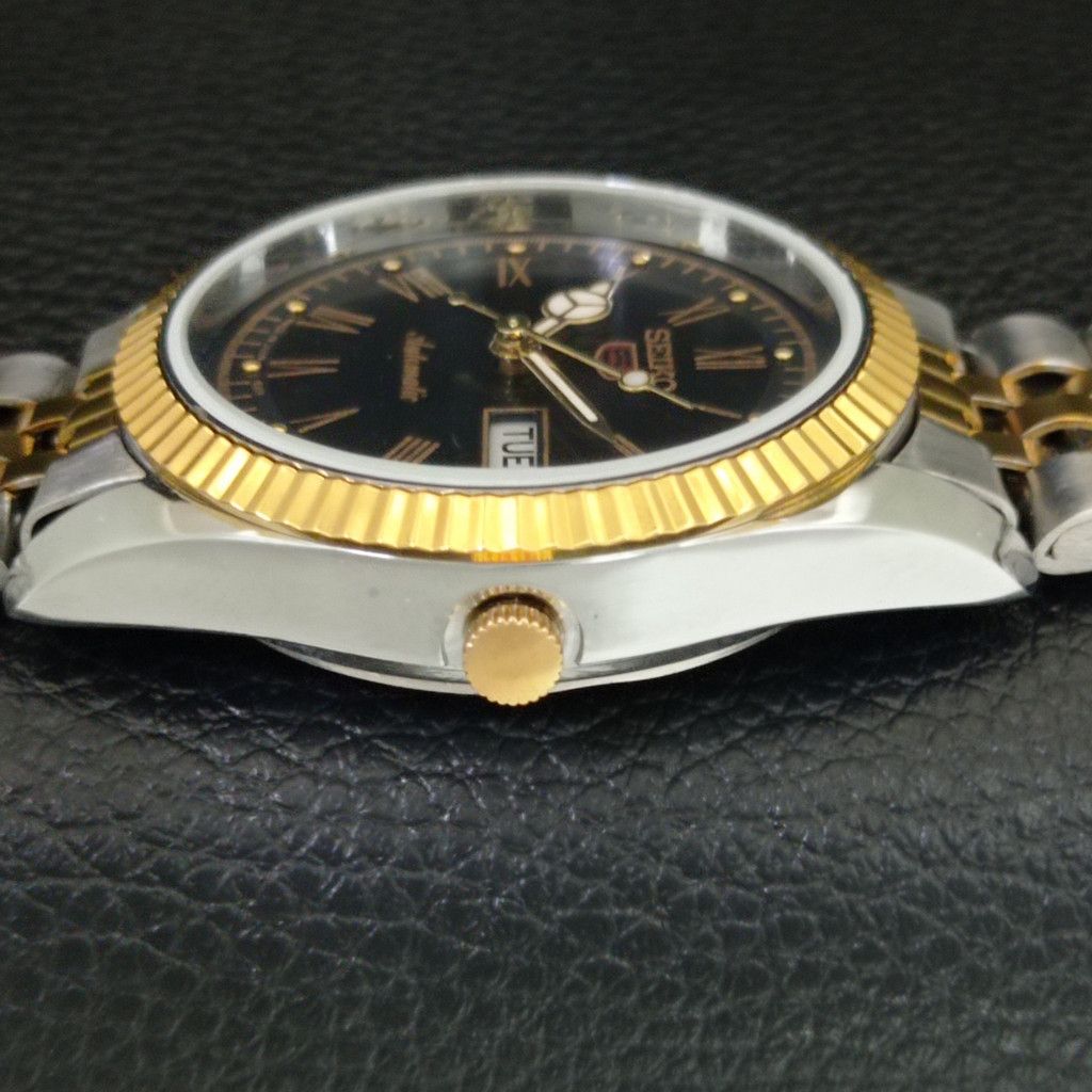 Seiko REFURBISHED VINTAGE SEIKO 5 AUTO JAPAN MENS WATCH a443185 Size 36 - 5 Thumbnail