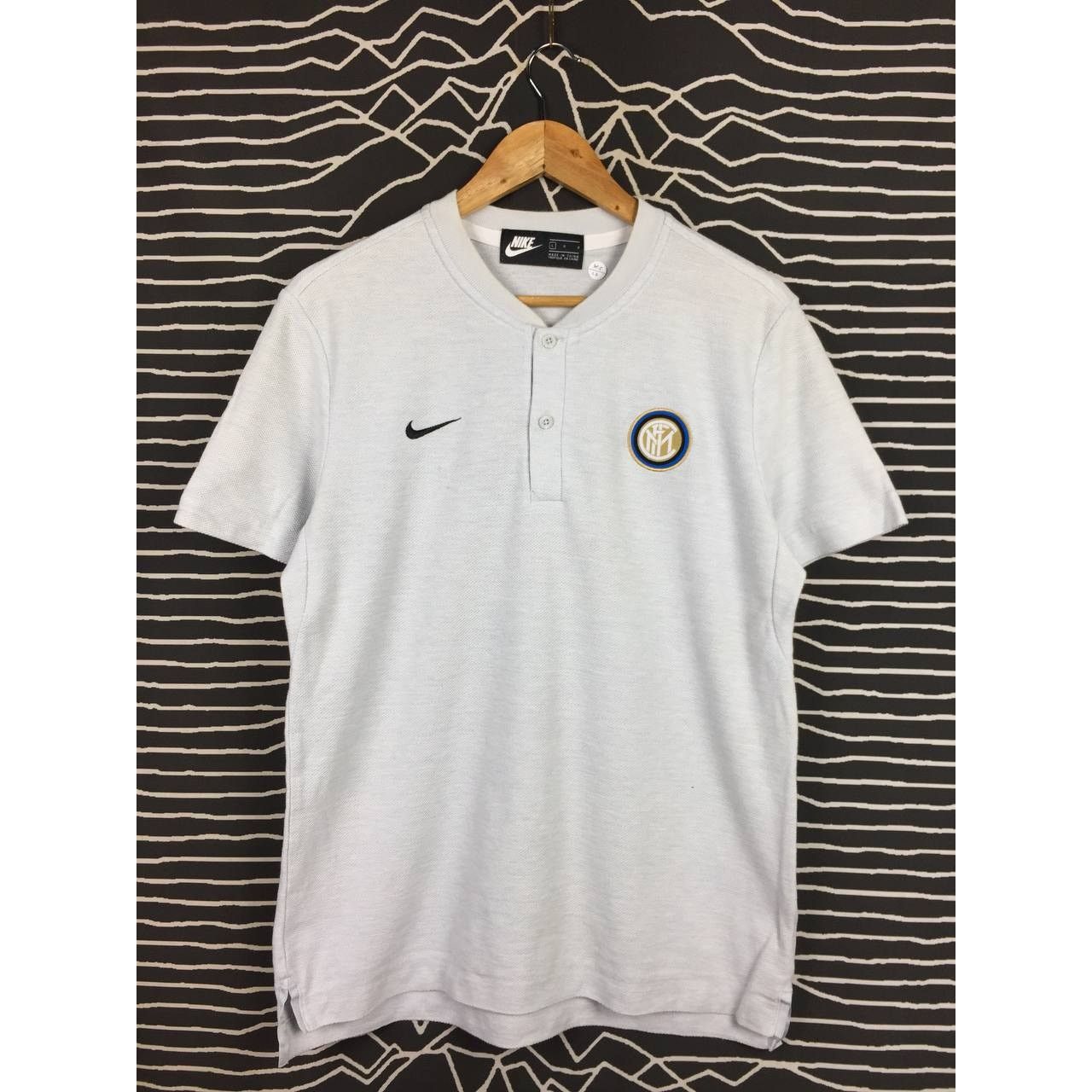 Nike Nike Inter Milan Henley Neck Sportswear Tee Size US L / EU 52-54 / 3 - 1 Thumbnail