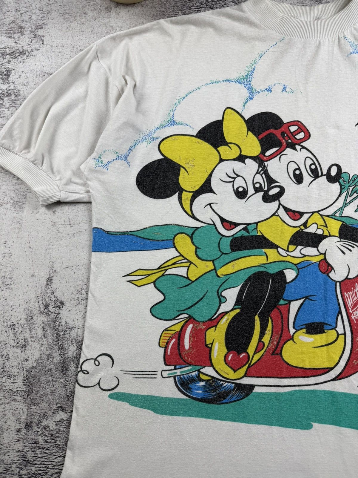 Disney 1980 Americanwear 80S 90S Mickey Mouse Cartoon T Shirt Tee Size US XXL / EU 58 / 5 - 10 Thumbnail