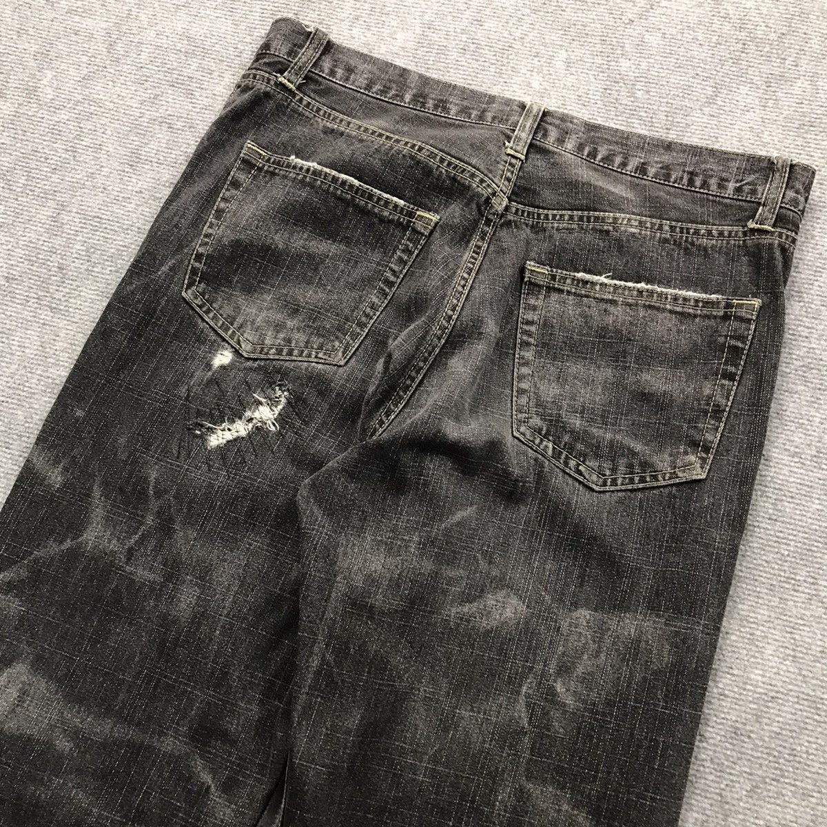 If Six Was Nine BUFFALO DISTRESSED IF SIX WED NINA STYLE BLACK FADED PANTS Size US 30 / EU 46 - 10 Thumbnail