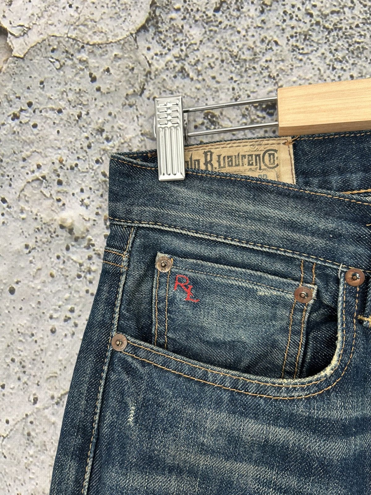 Polo Ralph Lauren Vintage Polo Ralph Lauren Selvedge Denim Washed 90s Rare Size US 29 - 6 Thumbnail