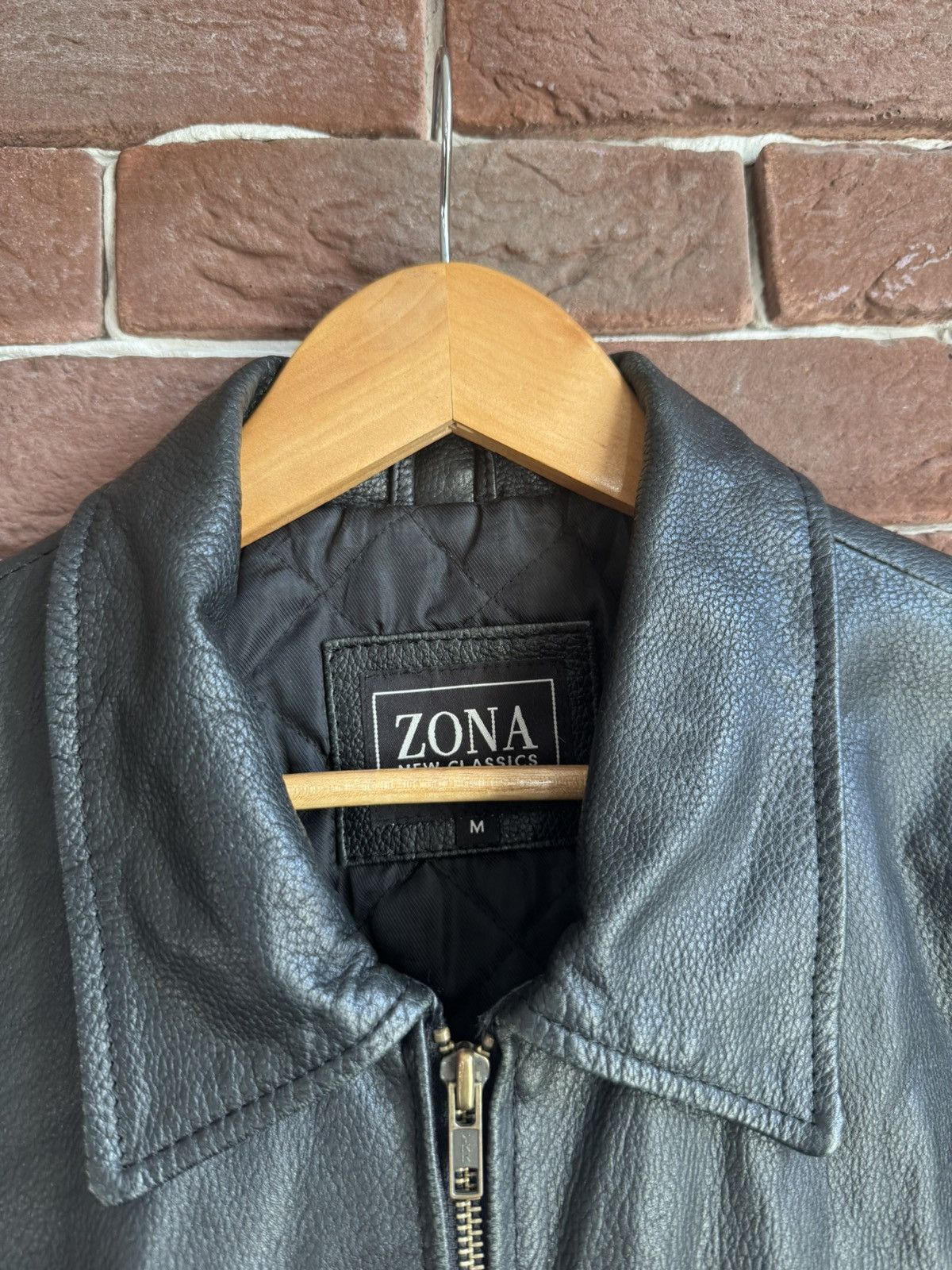 Leather Vintage Genuine Real Leather Jacket High Quality Rock Punk Size US M / EU 48-50 / 2 - 8 Thumbnail