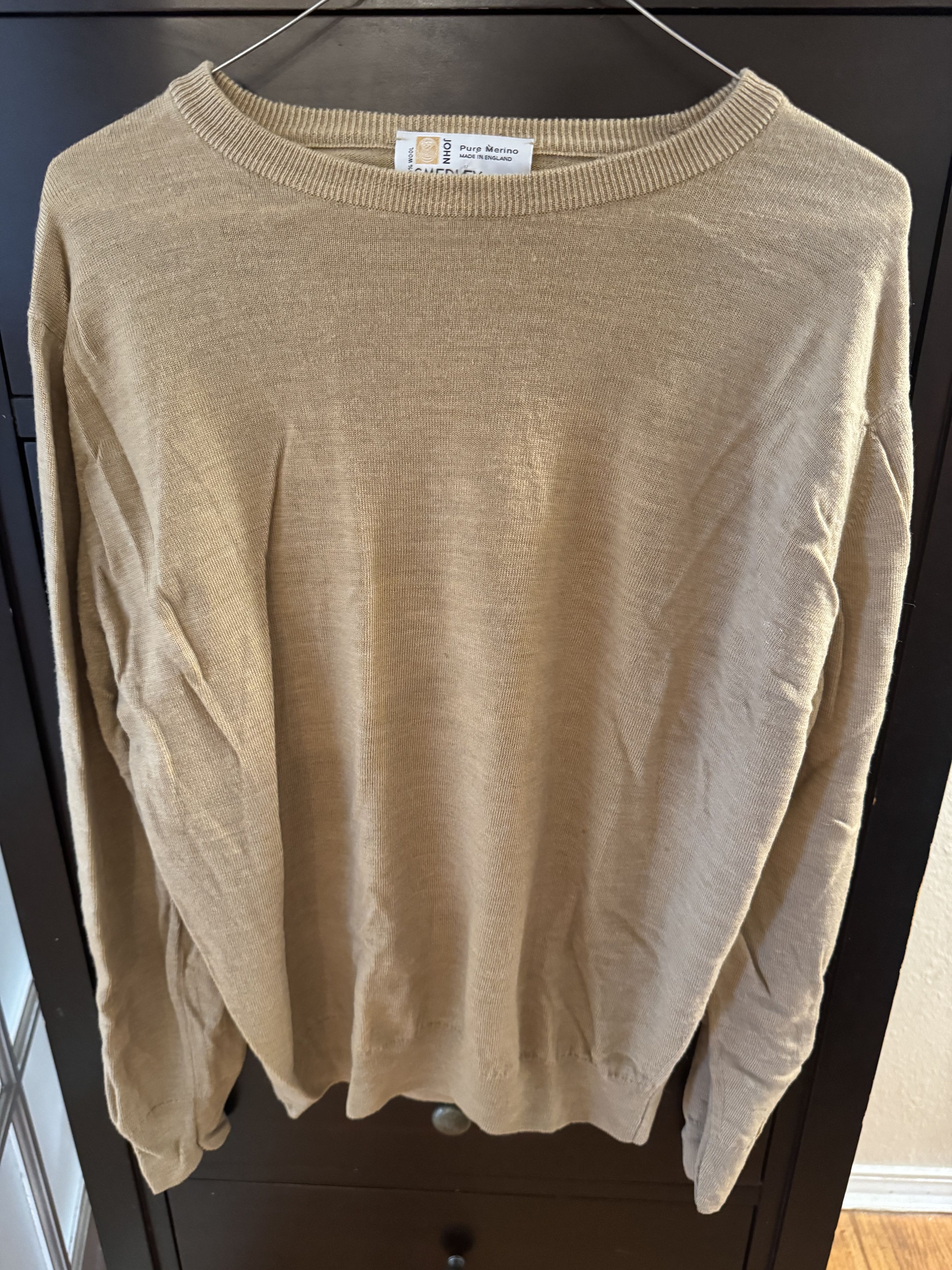 John Smedley Light Brown Sweater. US L