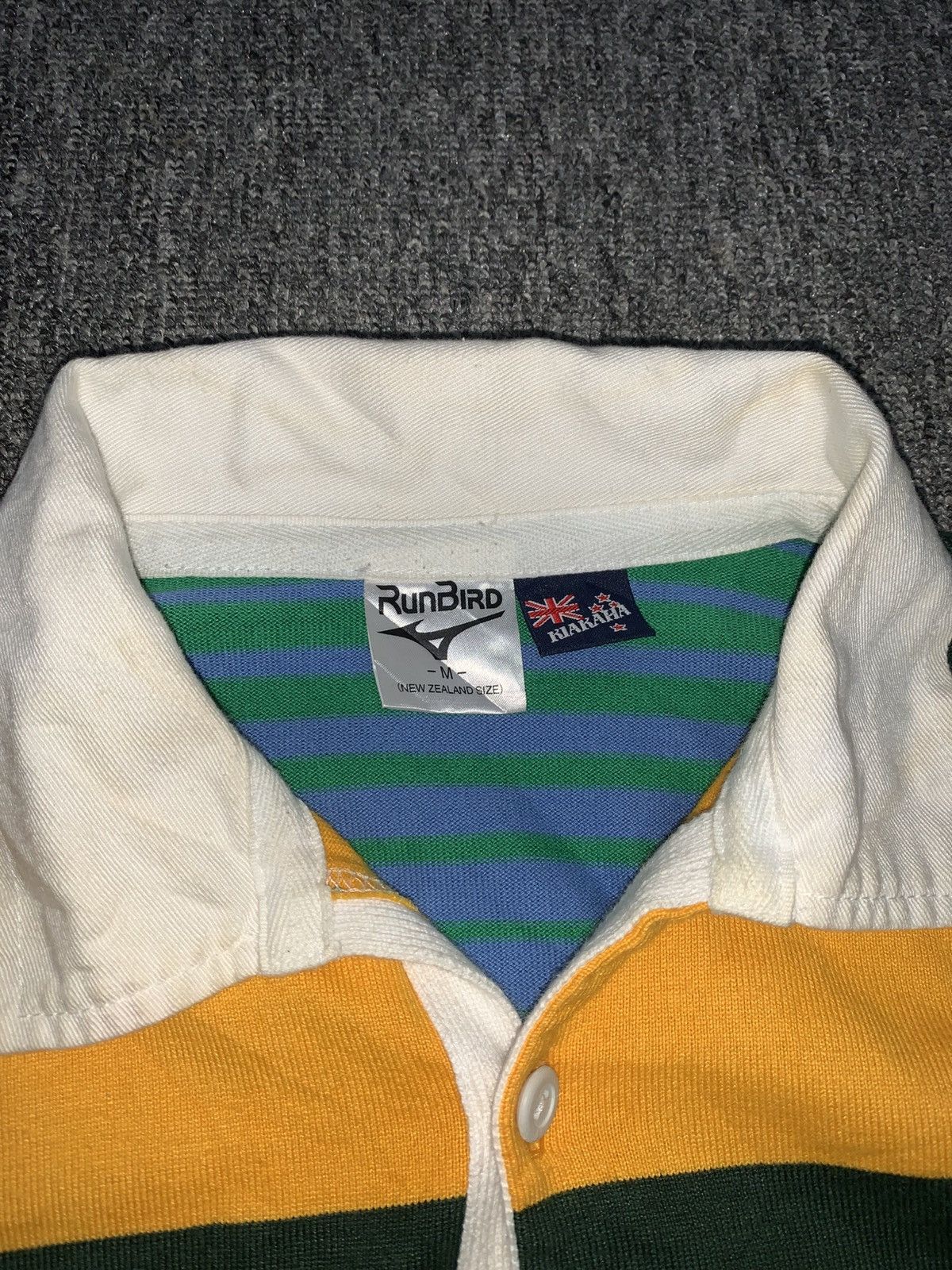 Mizuno Mizuno RunBird Vintage Polo Rugby Different Lines Size US L / EU 52-54 / 3 - 9 Thumbnail