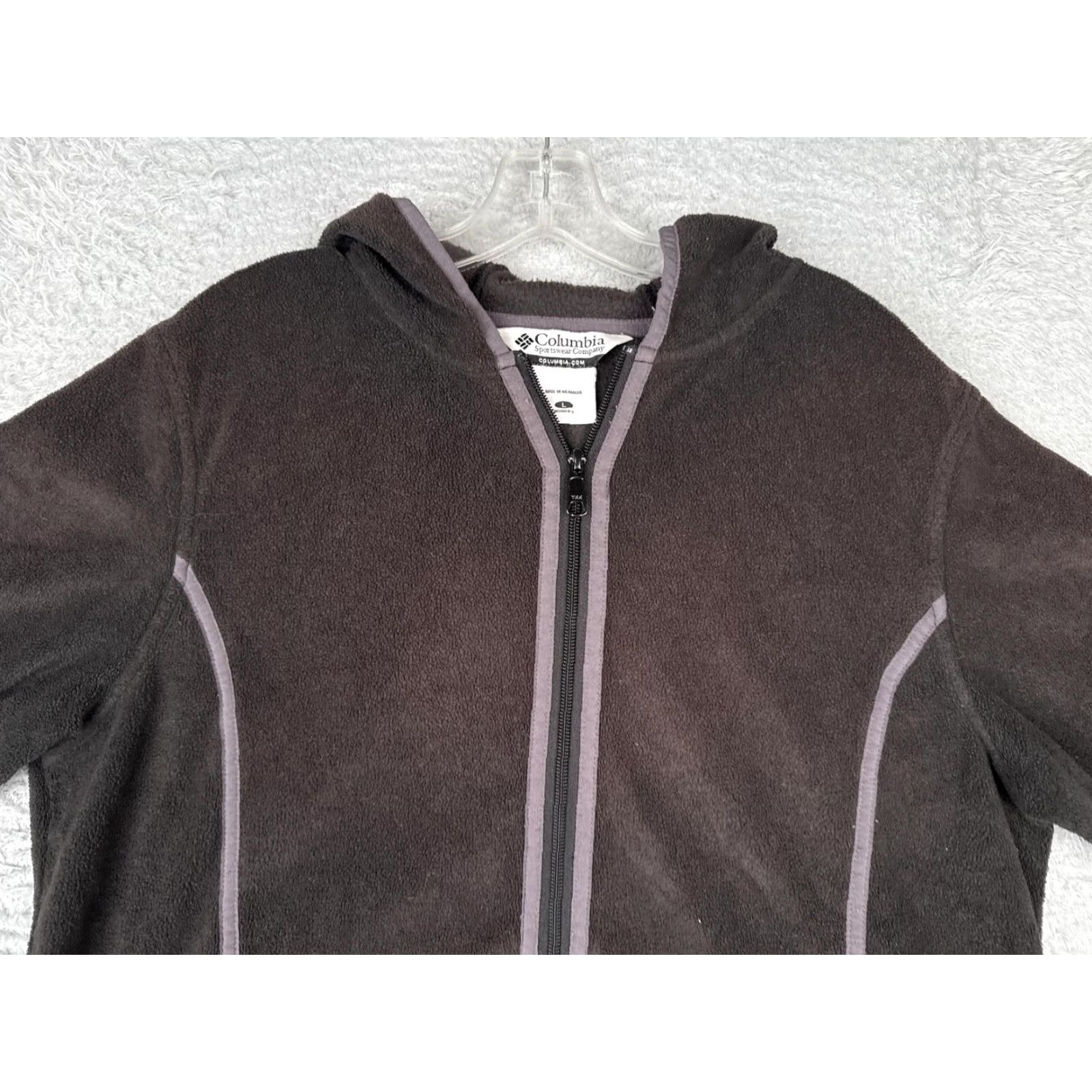 Vintage Columbia Jacket Womens L Black Fleece Hooded Full Zip Outdoor Hiking WL6578 Size L / US 10 / IT 46 - 7 Thumbnail