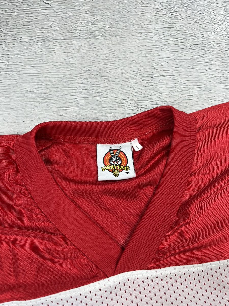 Vintage × Warner Bros Vintage 1998 Looney Tunes WB TAZ MIX RUGBY Jersey Size US L / EU 52-54 / 3 - 6 Thumbnail