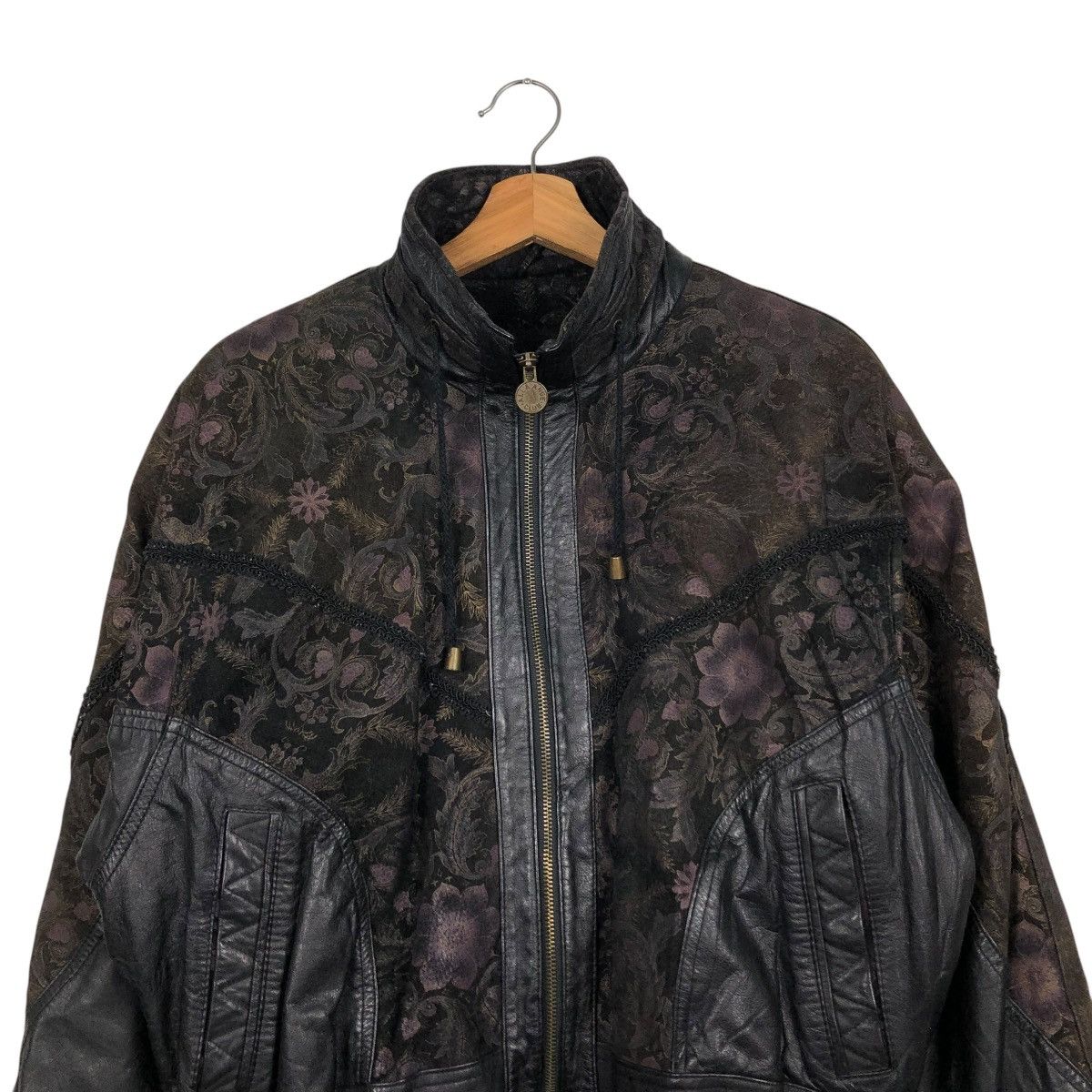 Japanese Brand 🔥VINTAGE BIKER LEATHER JACKET CHIA ISSEY MIYAKE Size US M / EU 48-50 / 2 - 5 Thumbnail