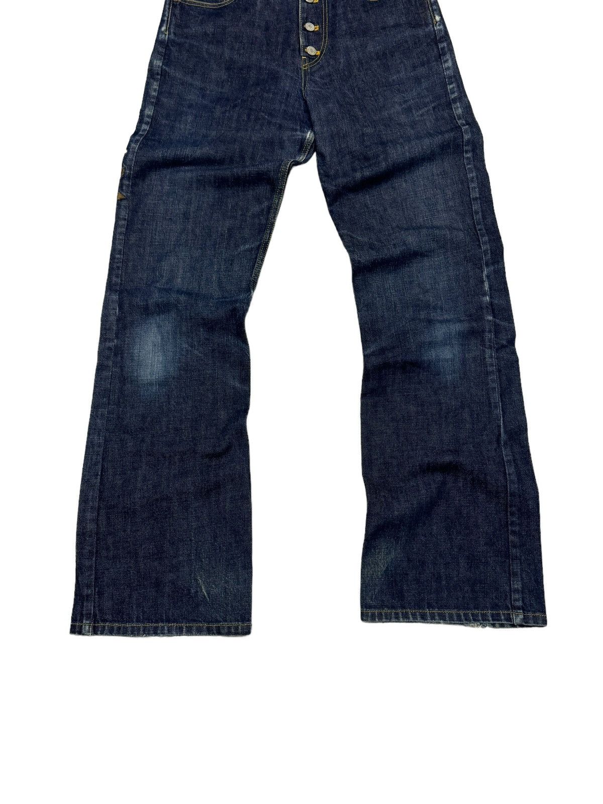 Japanese Brand × Vintage FLARE OZONE COMMUNITY FLOWER EMBROIDERY DENIM JEANS Size US 27 - 6 Thumbnail