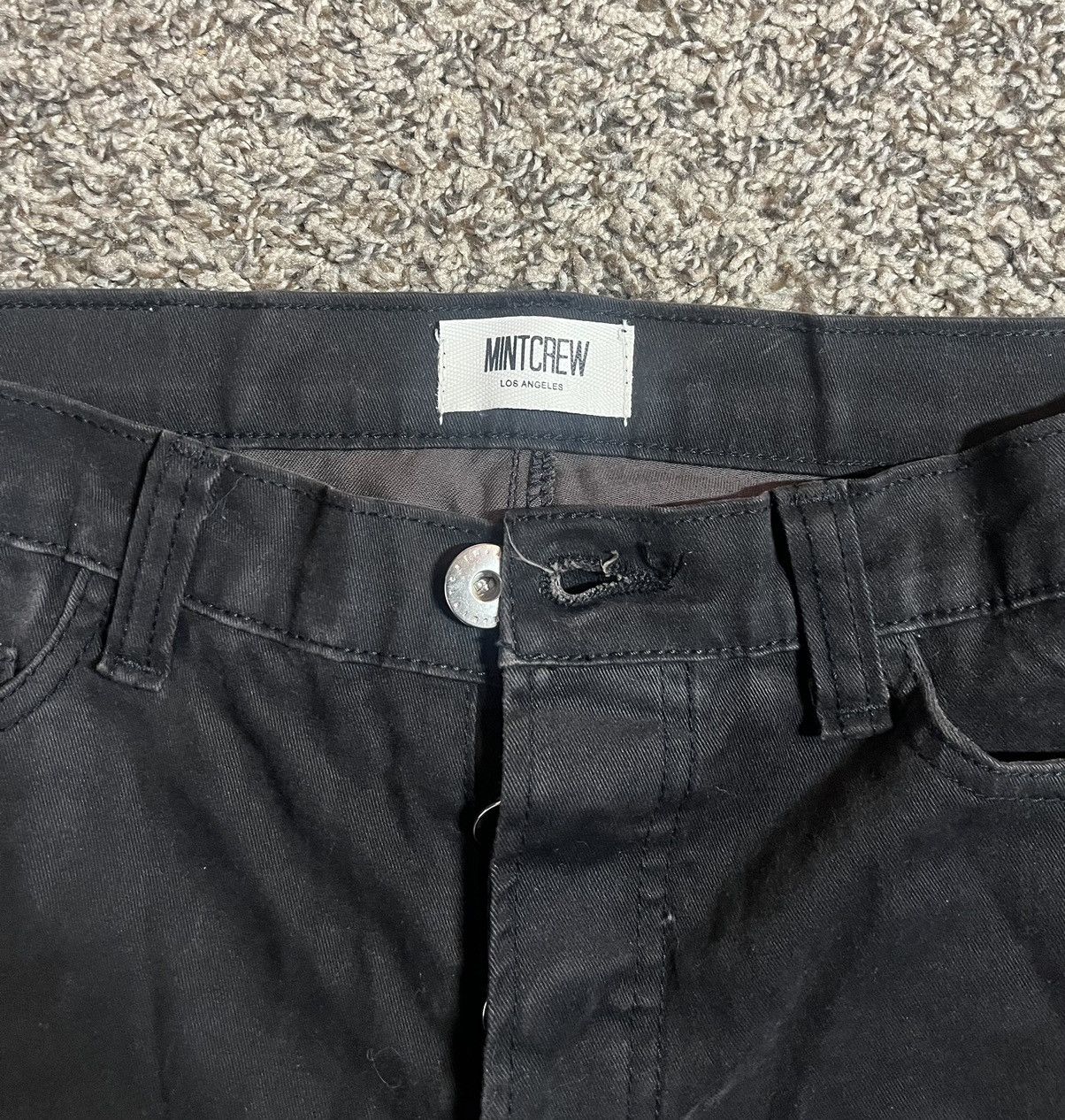 Mintcrew Mintcrew Flare Work Pants Jeans Black Size US 30 / EU 46 - 4 Thumbnail