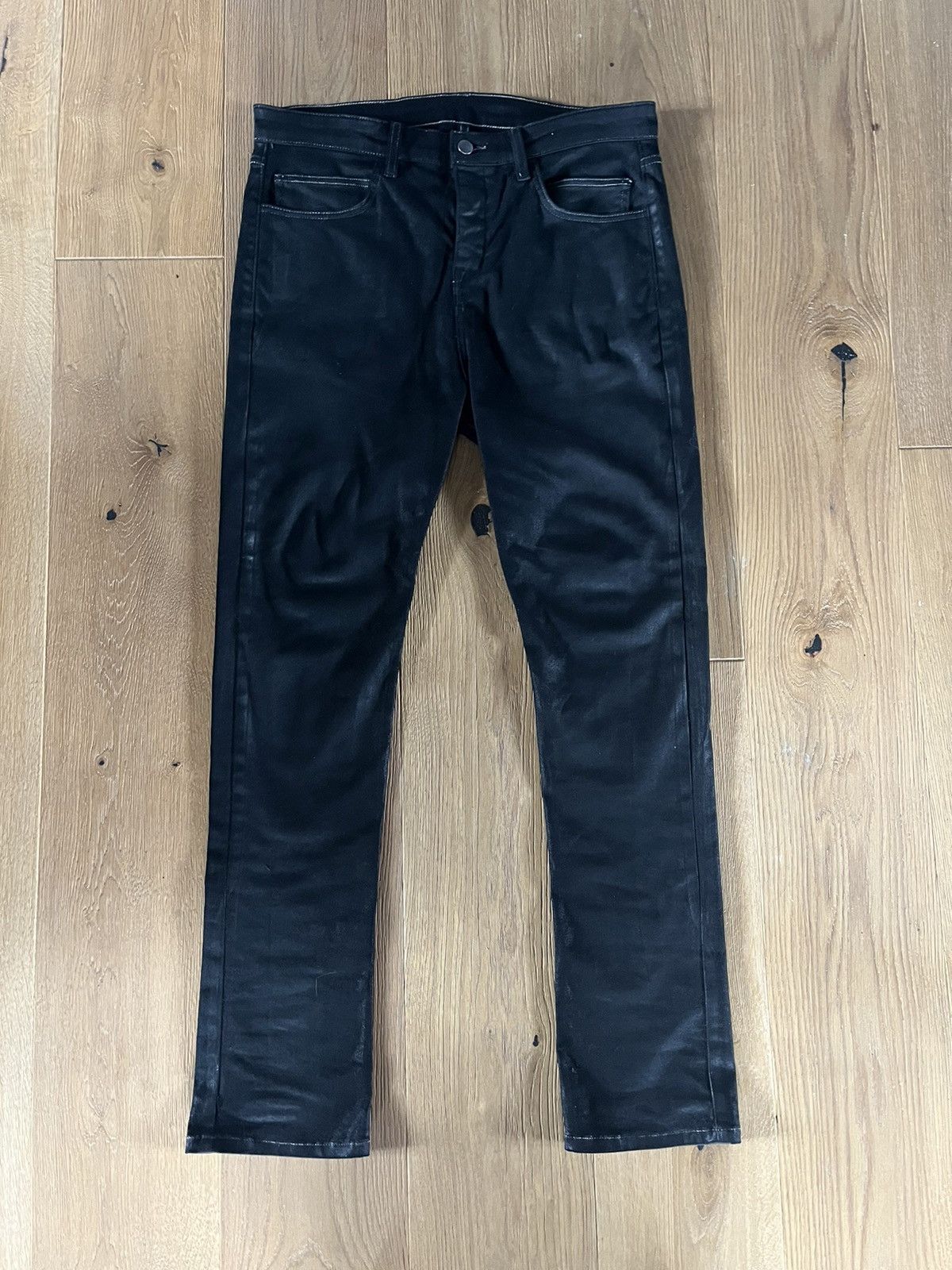 image of Joy Divizn Waxed Denim in Black, Men's (Size 30)