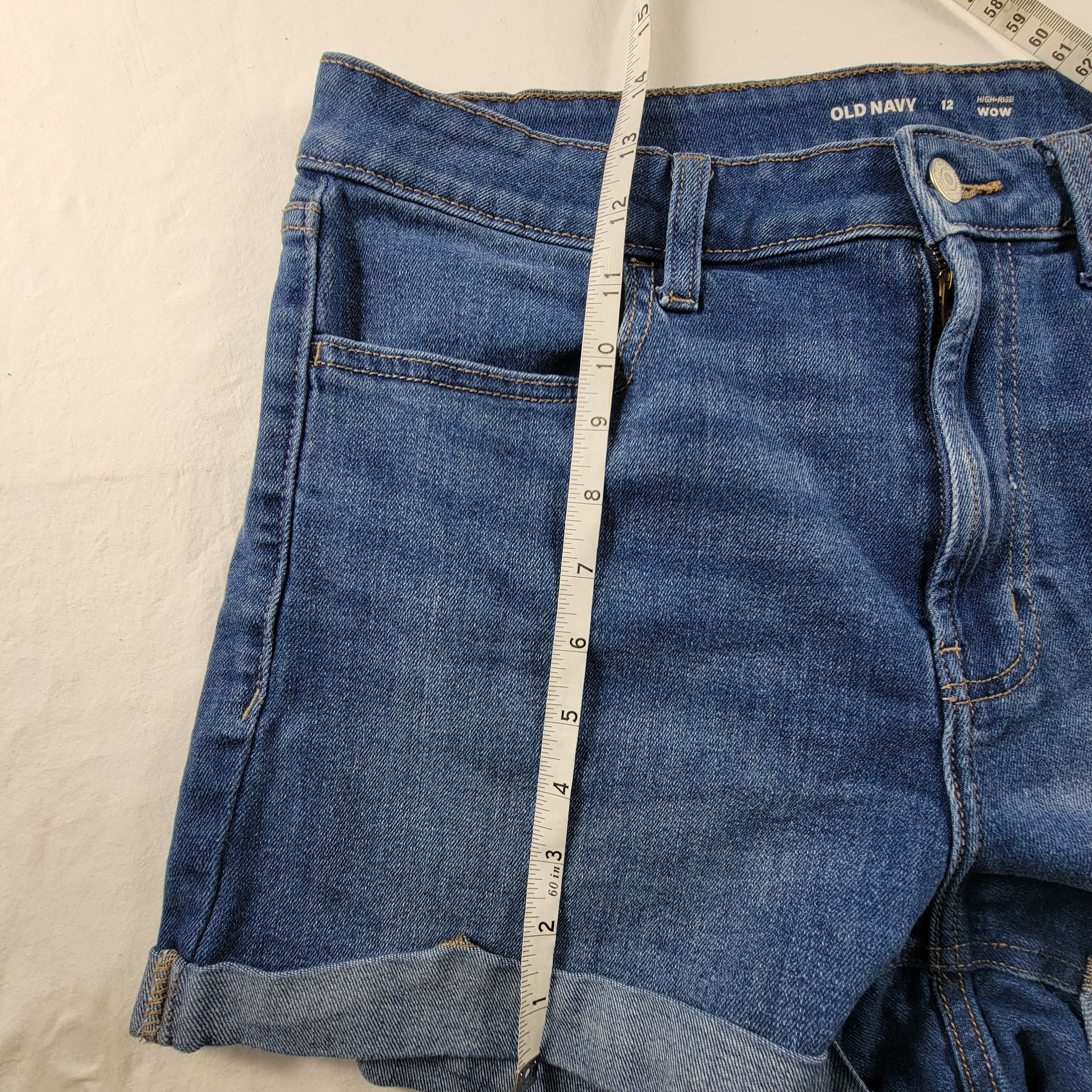 Old Navy y2k Old Navy blue denim elastic shorts hoochie daddy mama👖 Size 34" / US 12 / IT 48 - 7 Thumbnail