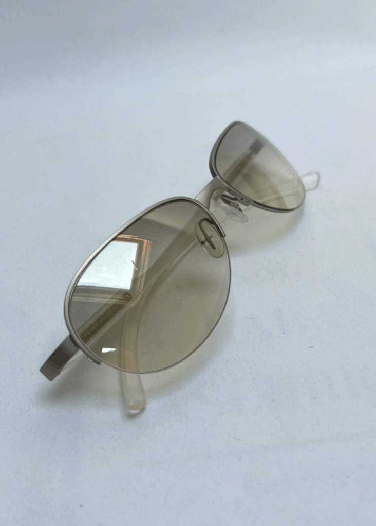 Prada × Vintage PRADA Sunglasses SPR 58C Star Sport Metal Shield Oval Wrap Size ONE SIZE - 2 Thumbnail