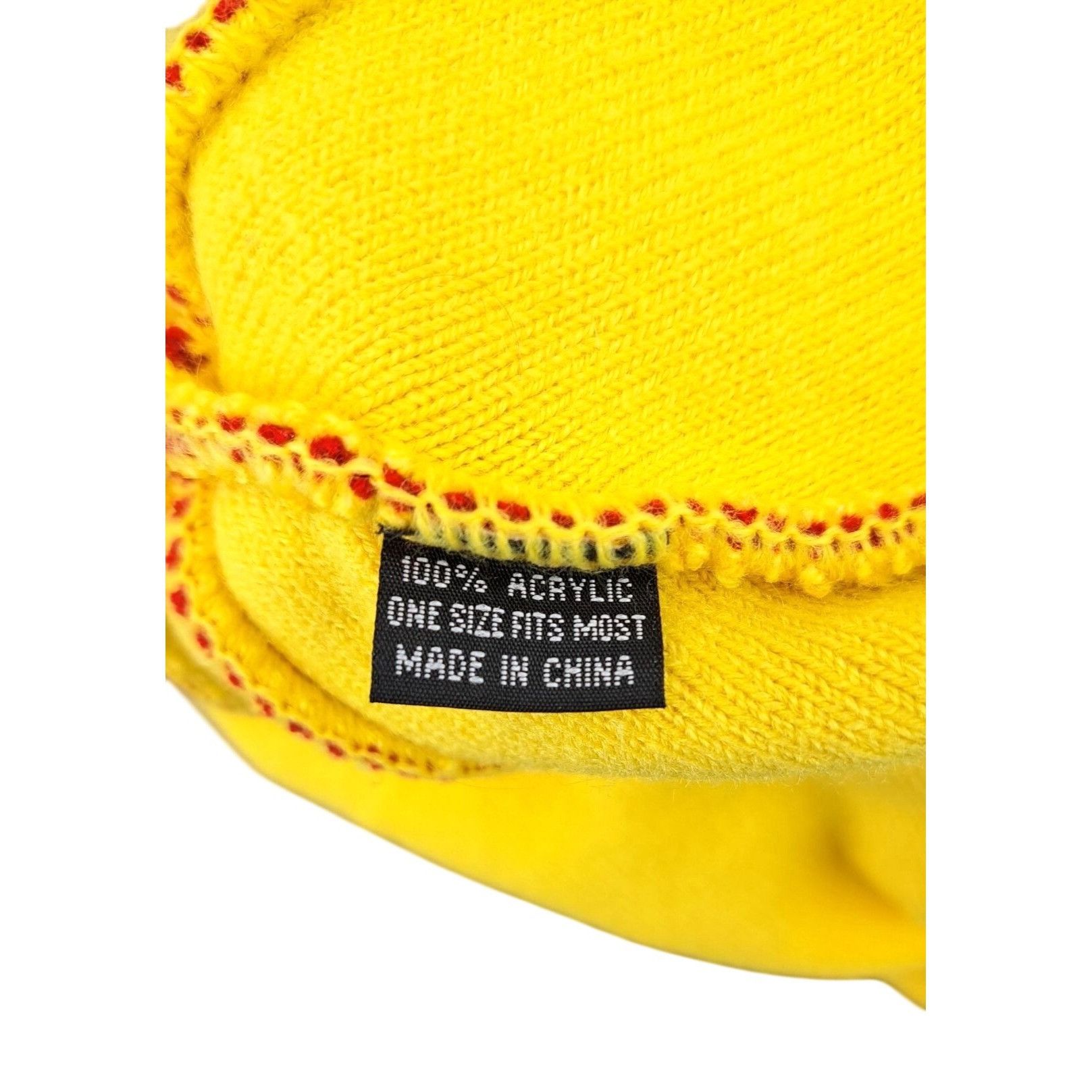 Vintage Vintage KCMO Kansas City Chiefs Knit Beanie Red Yellow Hat Size ONE SIZE - 3 Thumbnail