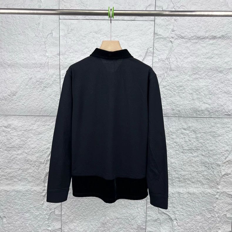 Givenchy Givenchy Black knitted velvet pieced long-sleeve top, size Size US M / EU 48-50 / 2 - 2 Thumbnail