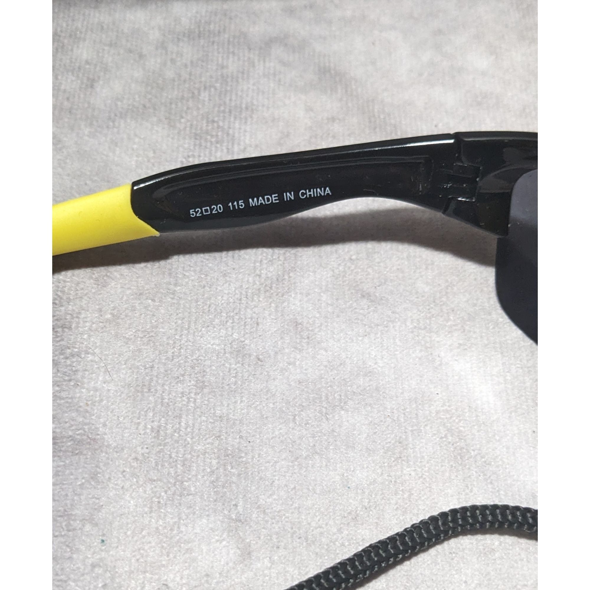 Other Torege Sports Black And Yellow Sunglasses With Cord Size ONE SIZE - 6 Thumbnail