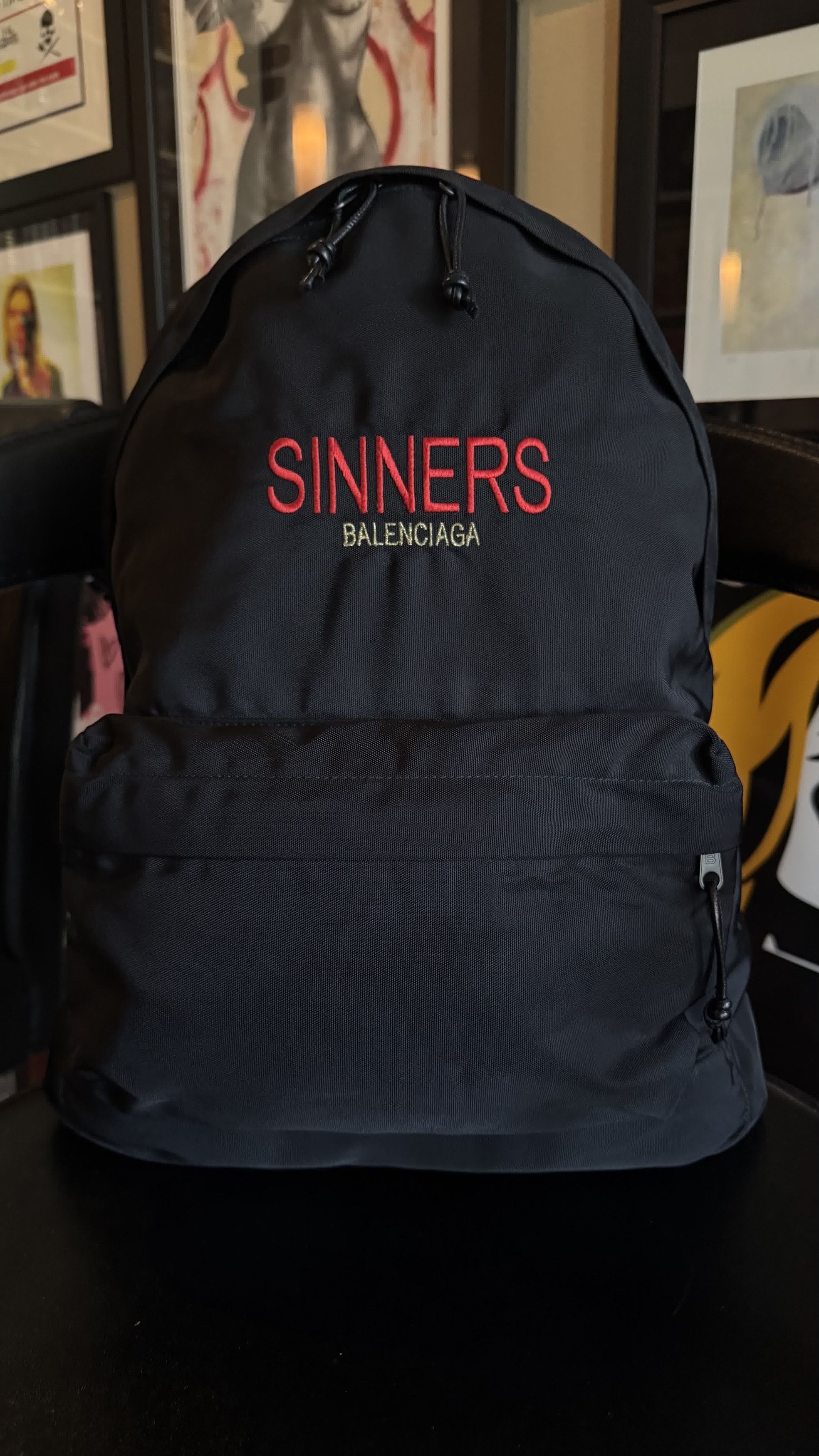 Balenciaga BALENCIAGA SINNERS BLACK EXPLORER BACKPACK SHOULDER BAG Size ONE SIZE - 1 Thumbnail