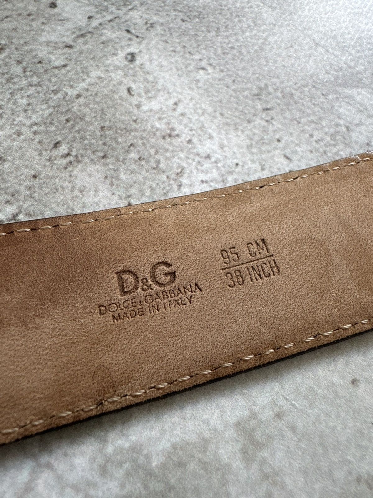 Dolce & Gabbana Dolce Gabbana black leather belt Size ONE SIZE - 5 Thumbnail