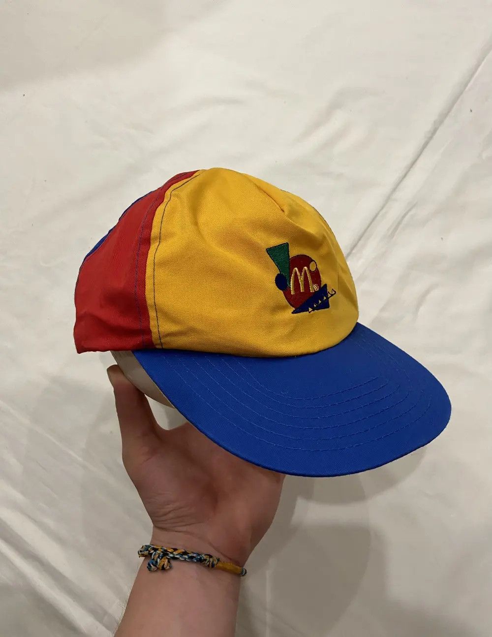 Vintage VERY RARE VINTAGE 80’S MCDONALDS MULTICOLOUR Y2K CAP HAT Size ONE SIZE - 7 Thumbnail